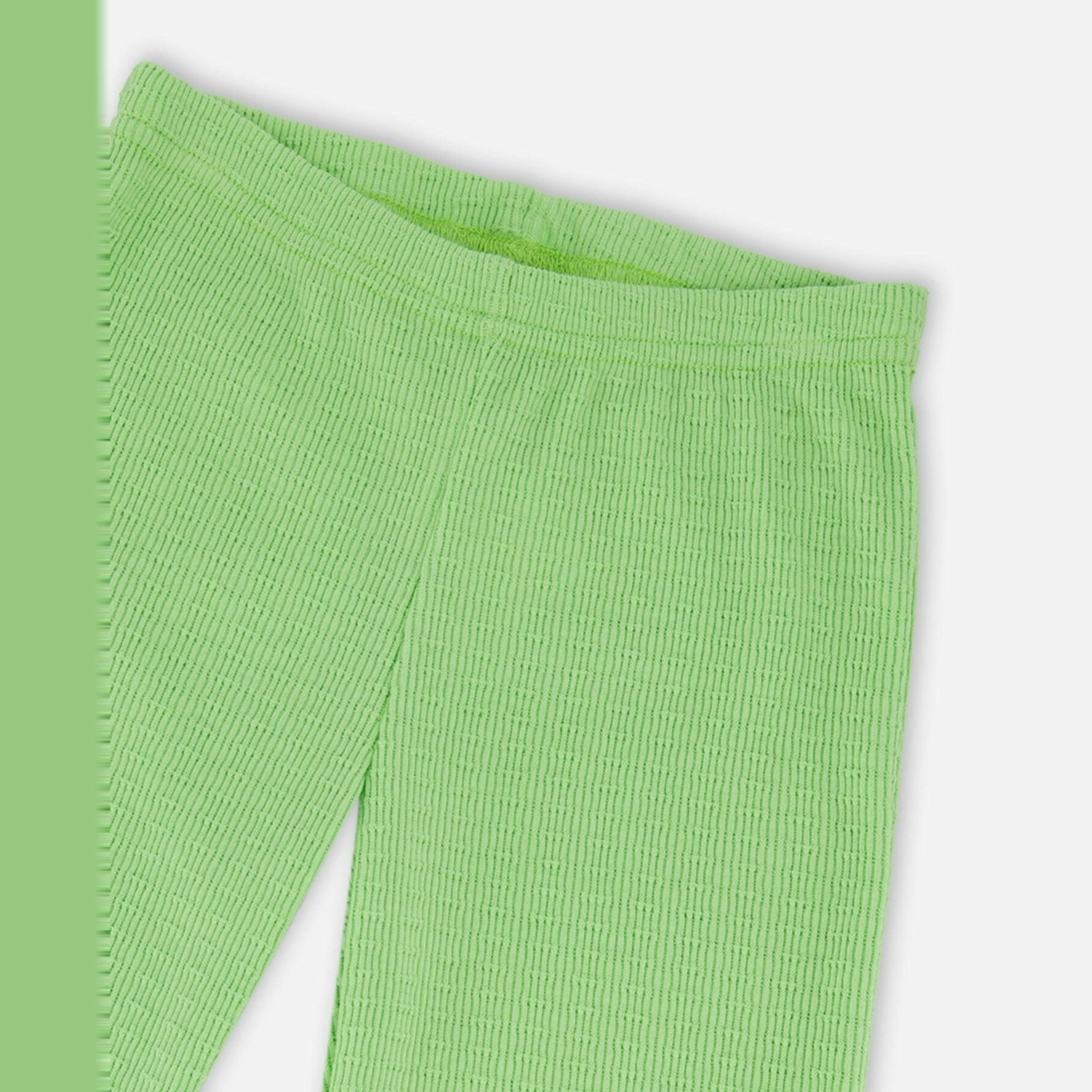 Crinkle Jersey Leggings Mint Green , view 4 of 5