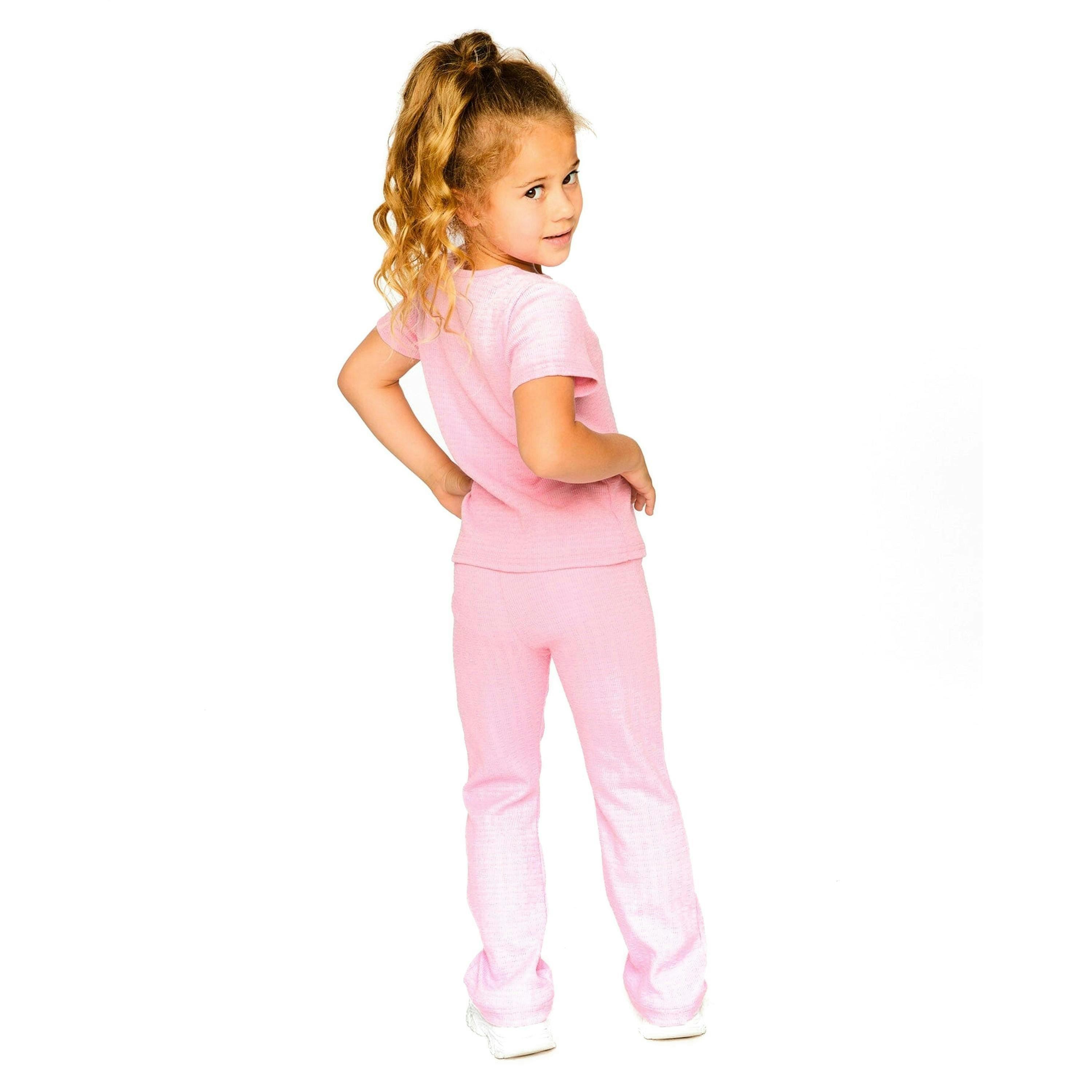 Crinkle Jersey Leggings Pink , view 2 of 4