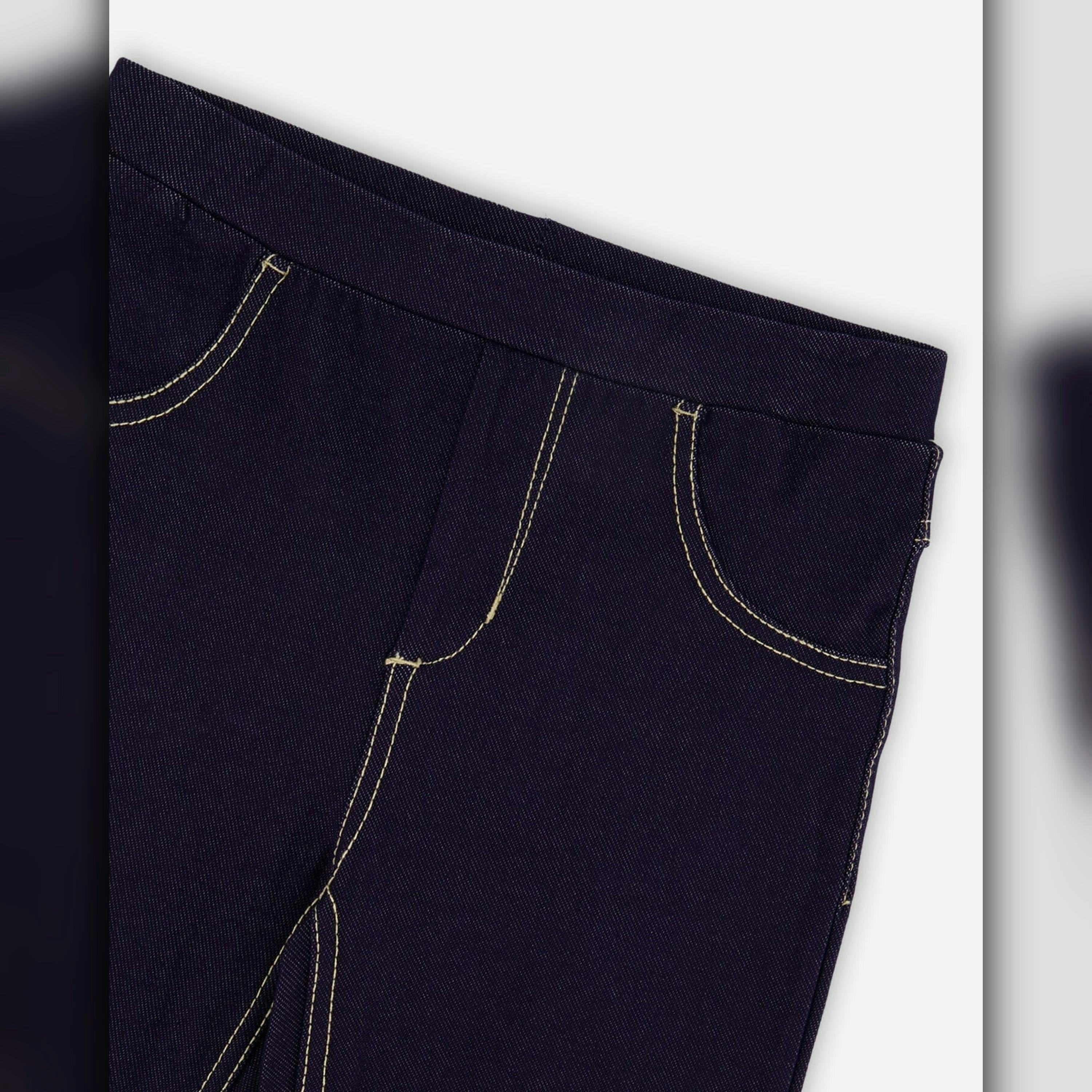 Navy Blue Denim Jeggings , view 3 of 3