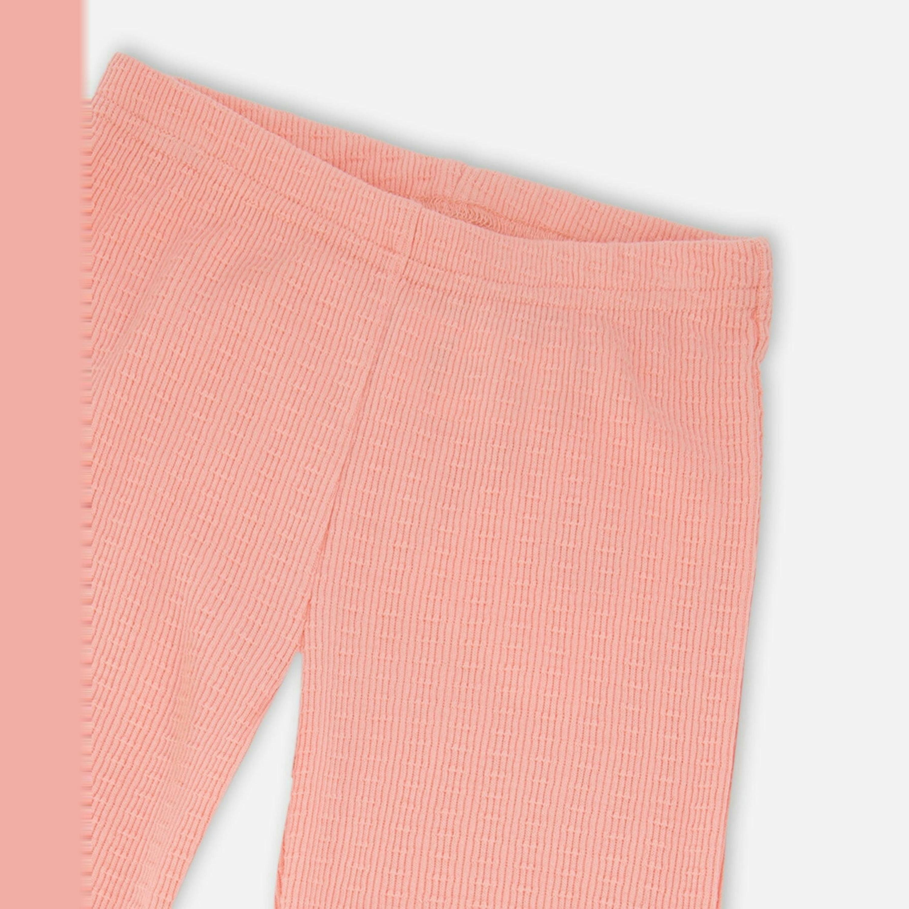 Crinkle Jersey Leggings Peach Pink , view 4 of 5