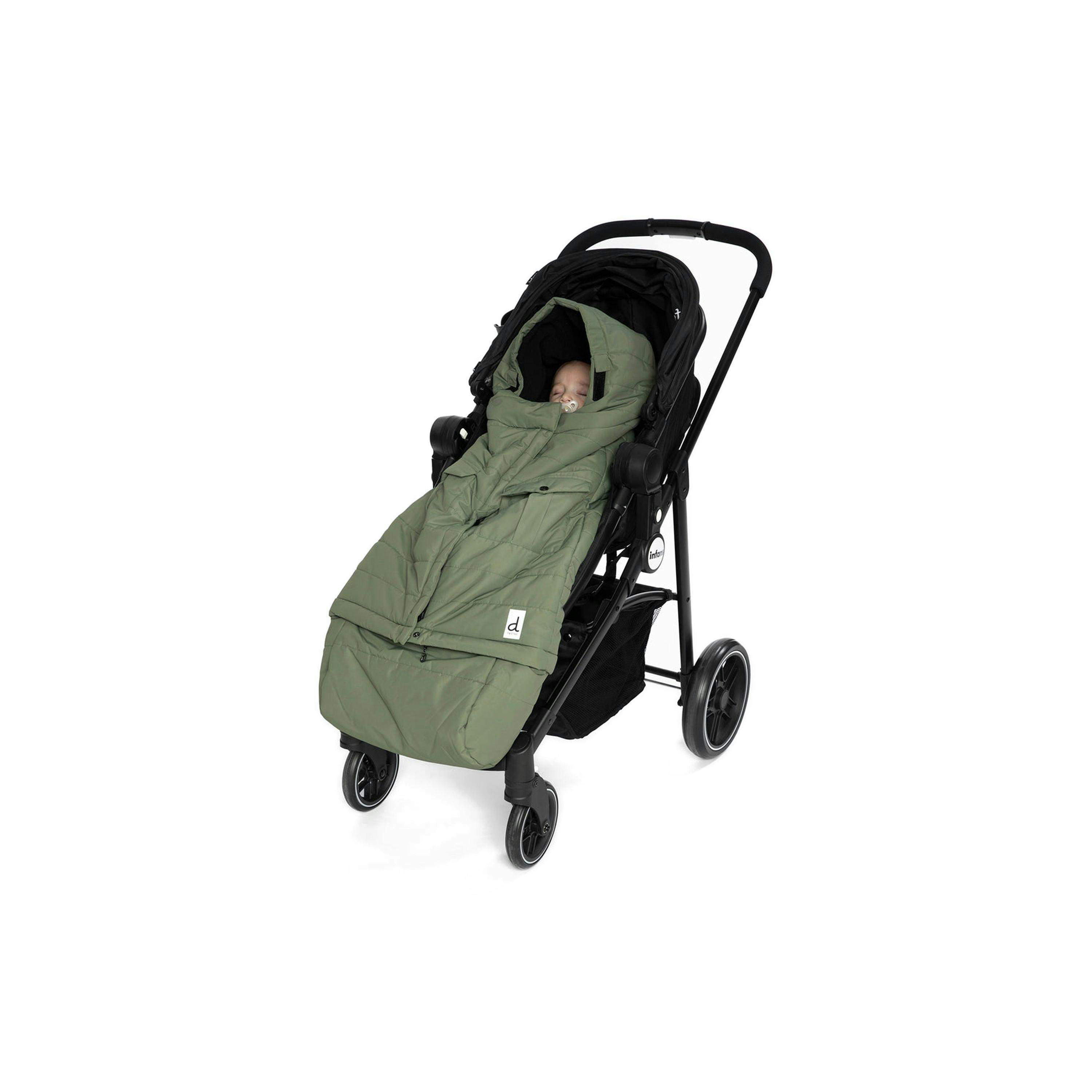 Evolutive Footmuff For Car Seats And Strollers Olive Green , view 2 of 6