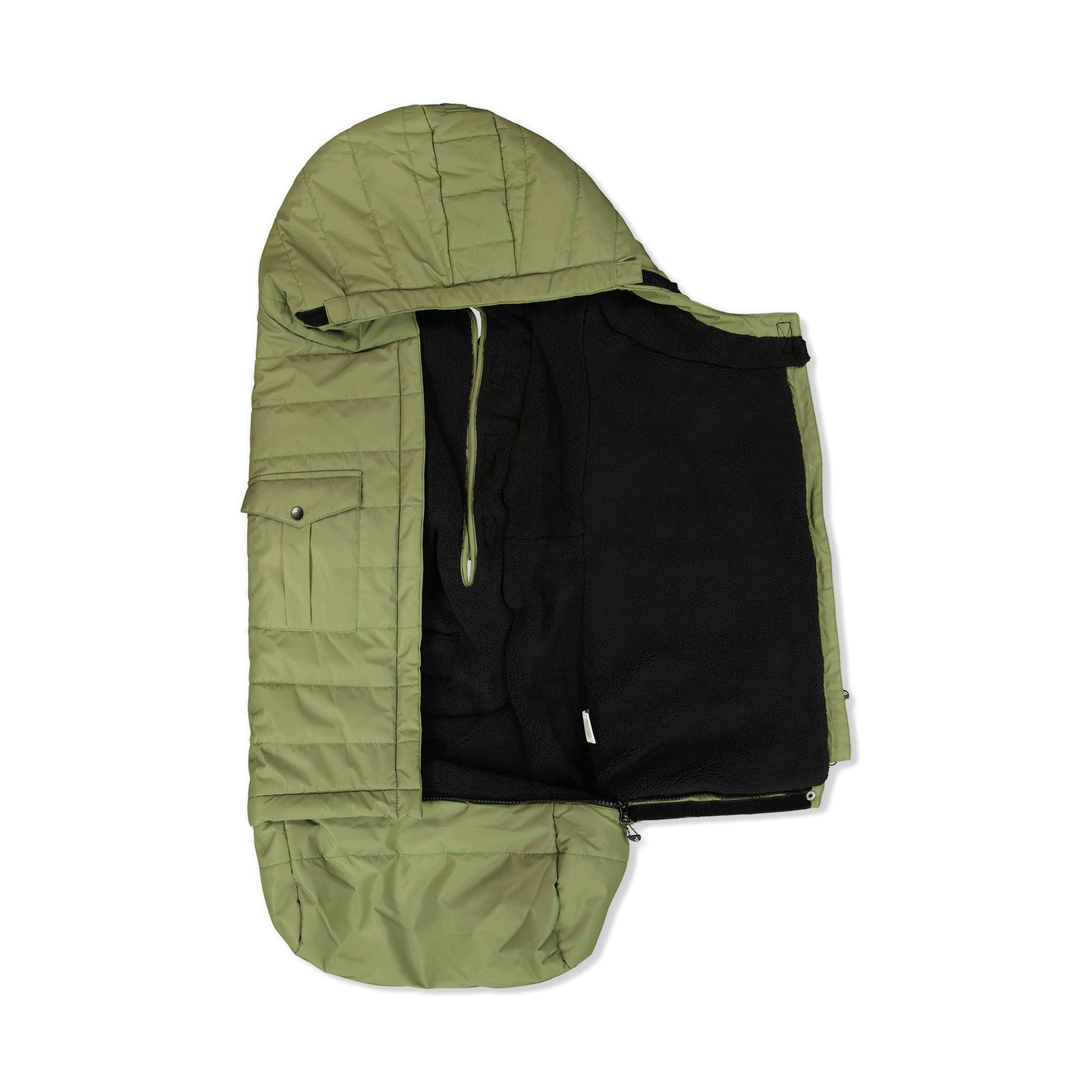 Evolutive Footmuff For Car Seats And Strollers Olive Green , view 3 of 6