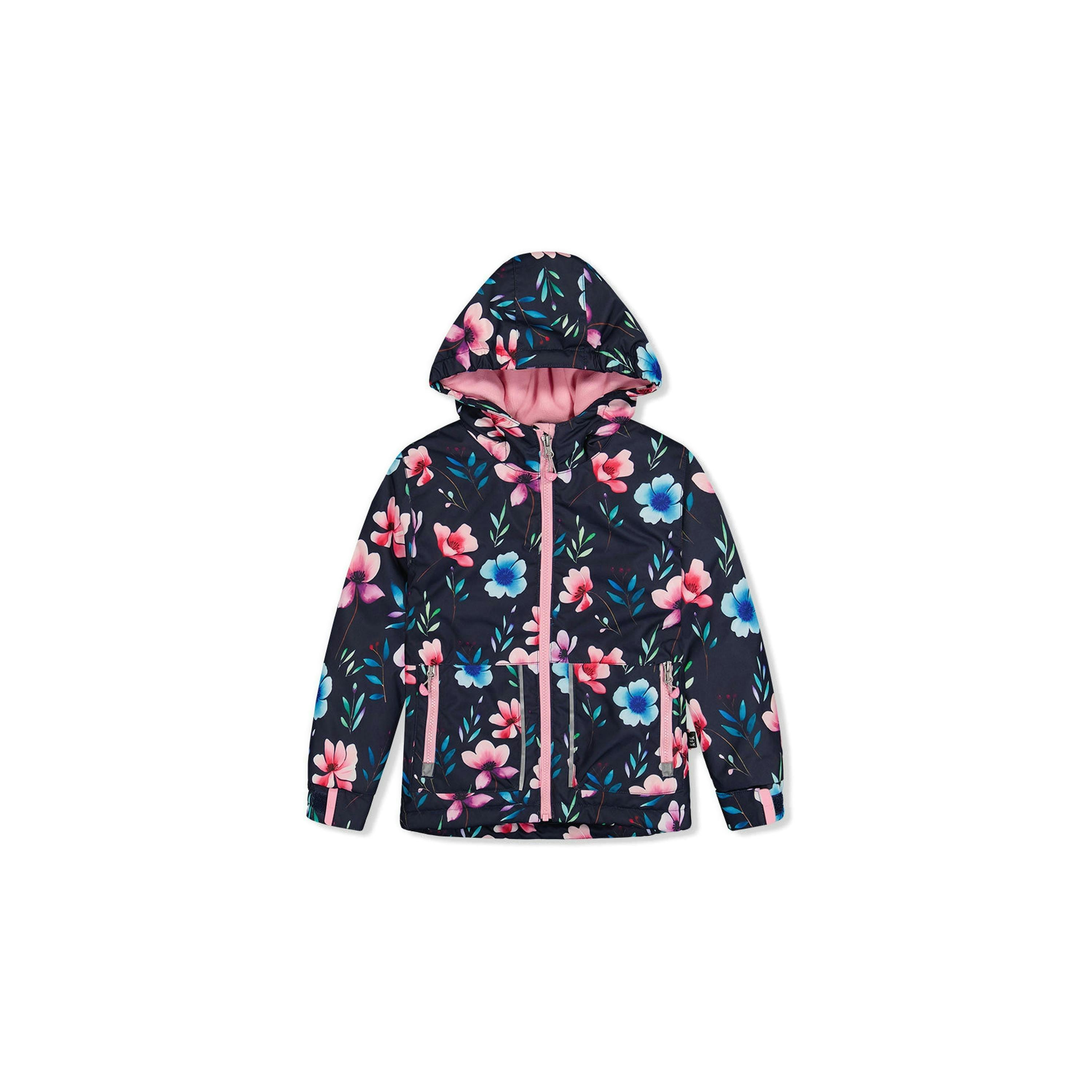 Light Weight Two Piece Chill Snowsuit Blue Floral Print , view 3 of 6