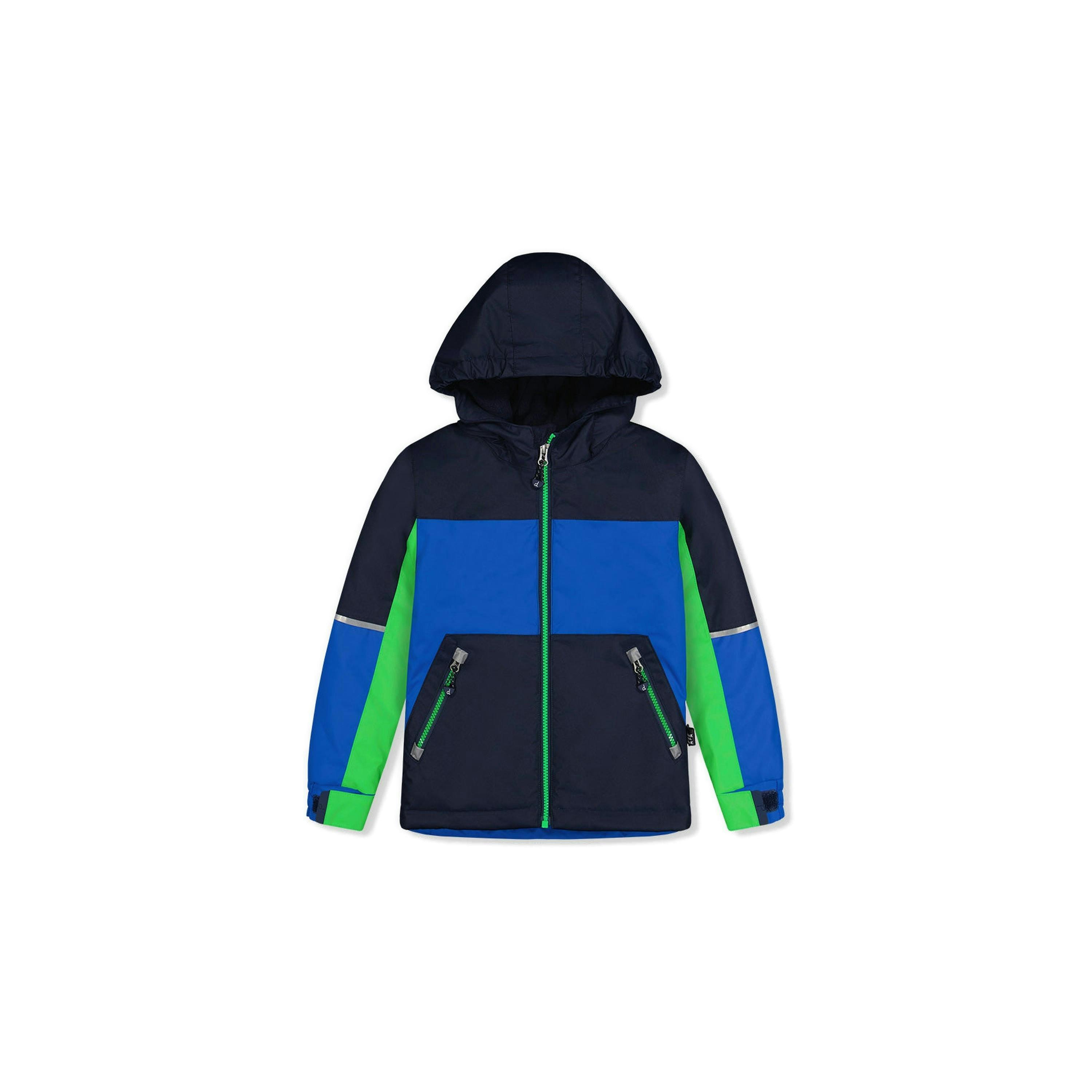 Light Weight Two Piece Chill Snowsuit Royal Blue And Green , view 3 of 6