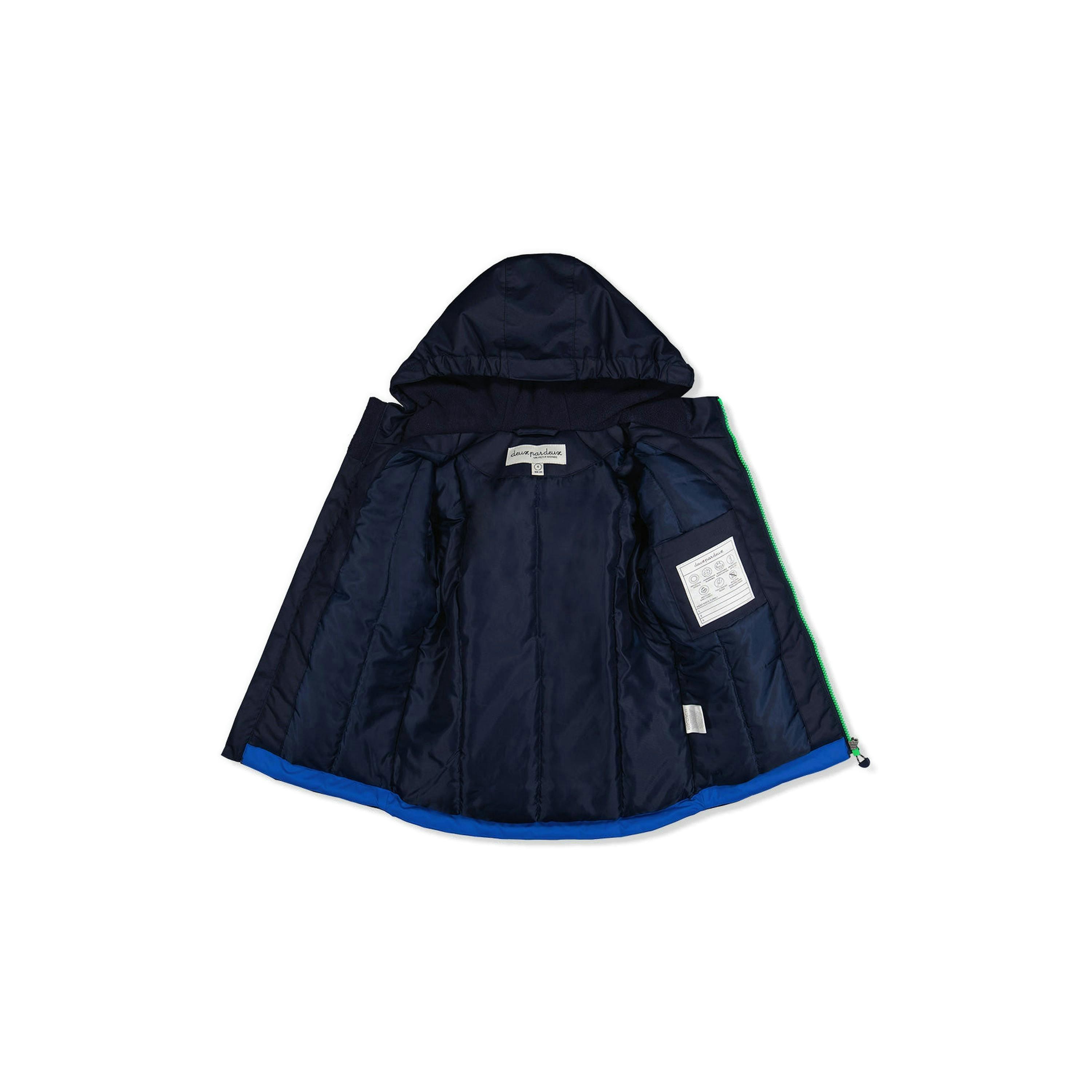Light Weight Two Piece Chill Snowsuit Royal Blue And Green , view 5 of 6