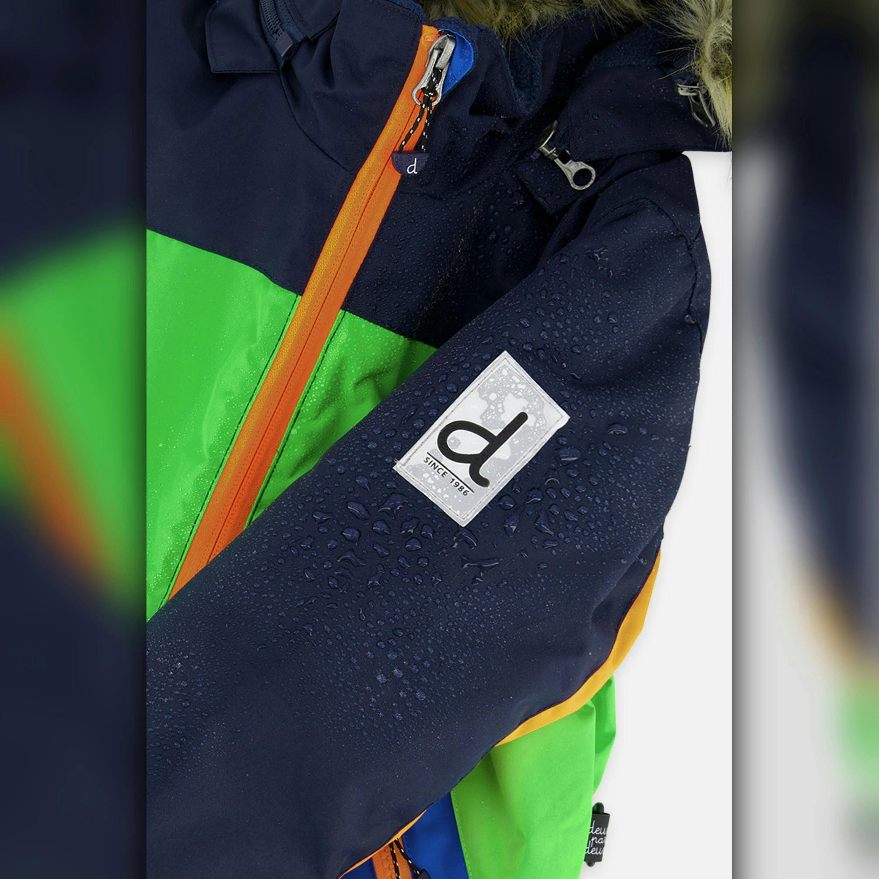 Kids One Piece Discover Snowsuit Blue Green And Orange , view 5 of 5