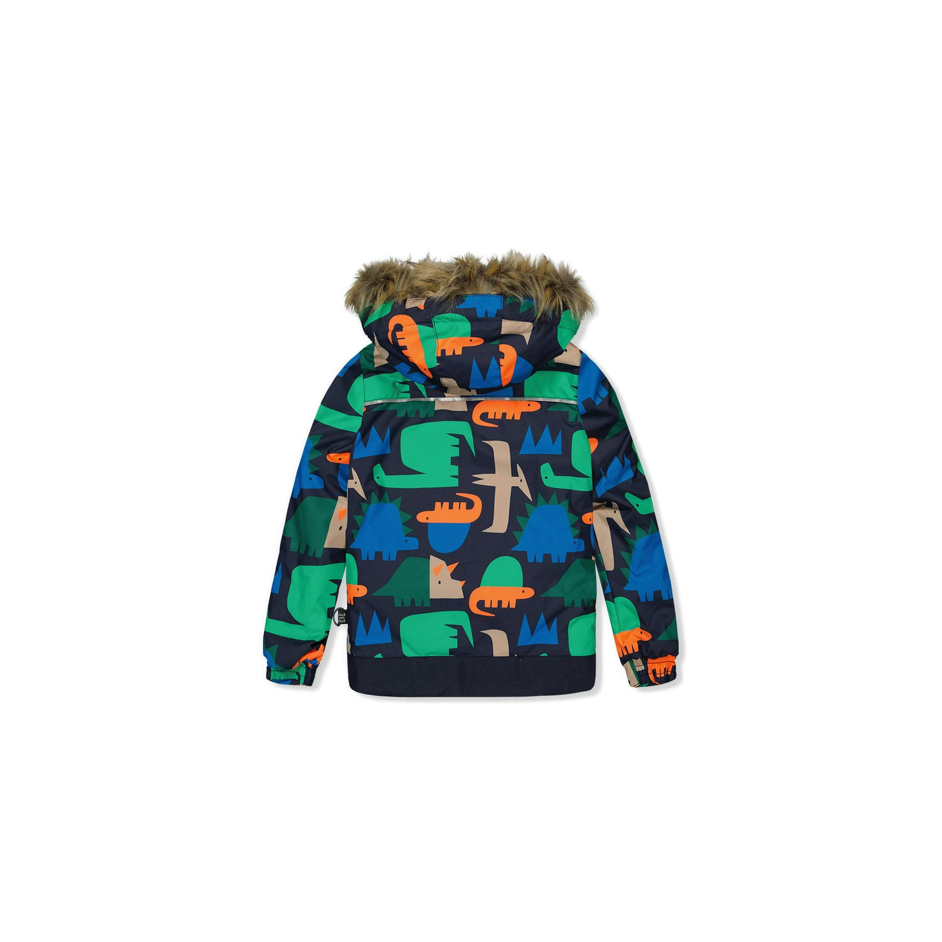 Two Piece Discover Snowsuit Blue Dinosaur Print , view 6 of 6