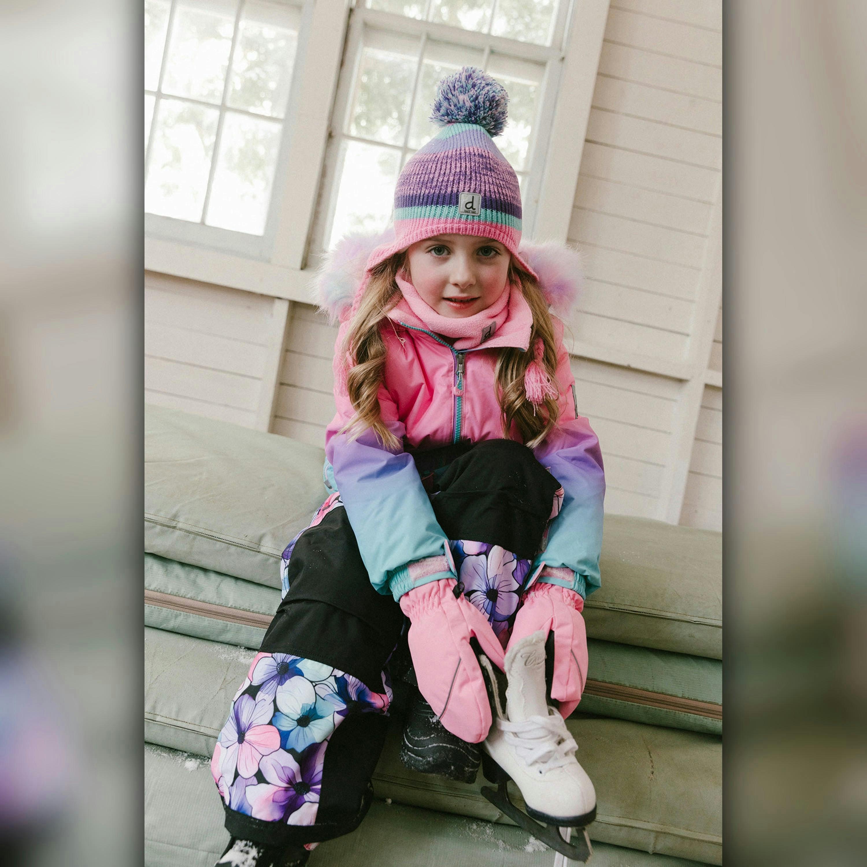 Two Piece Play Snowsuit Pink To Blue Gradient , view 3 of 6