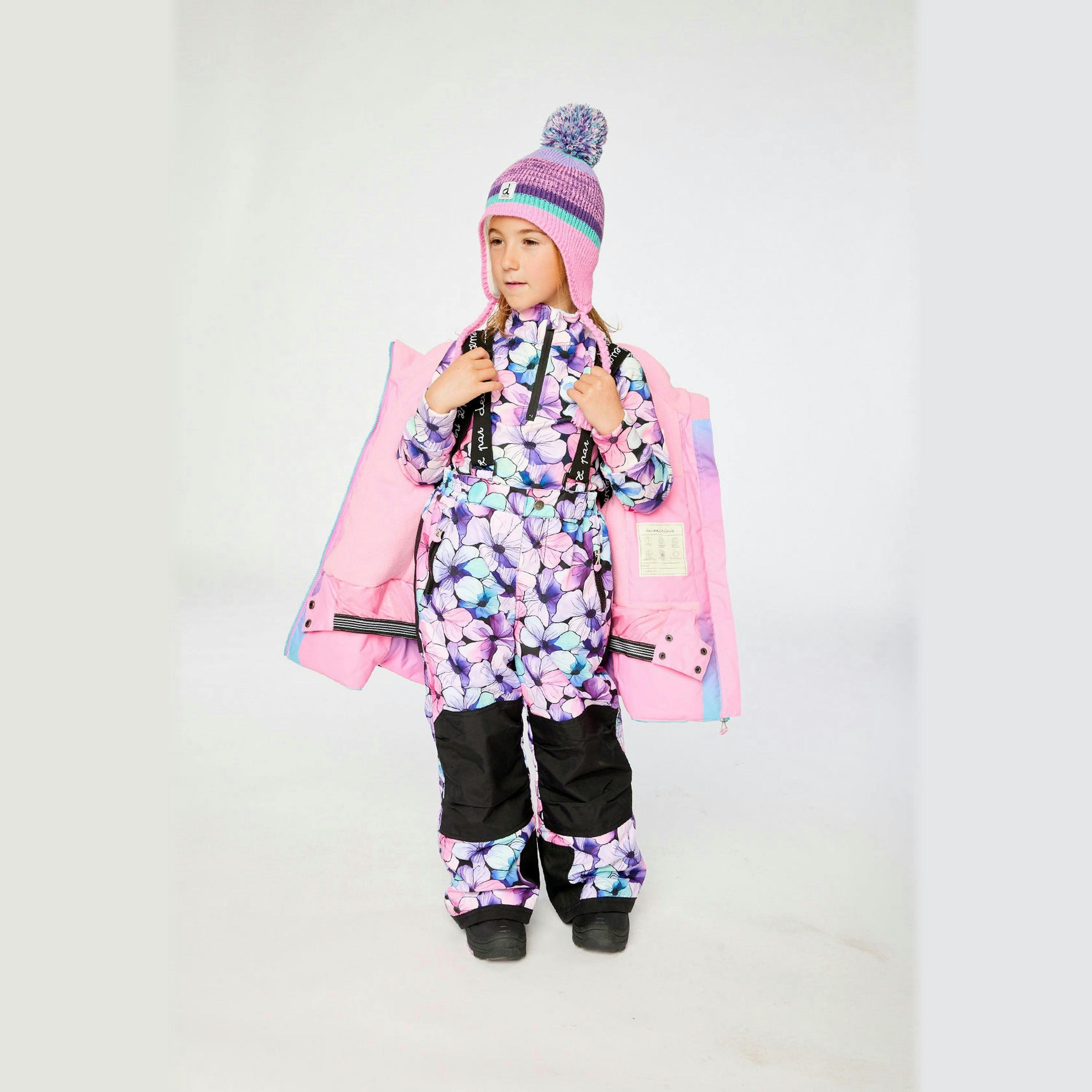 Two Piece Play Snowsuit Pink To Blue Gradient , view 5 of 6