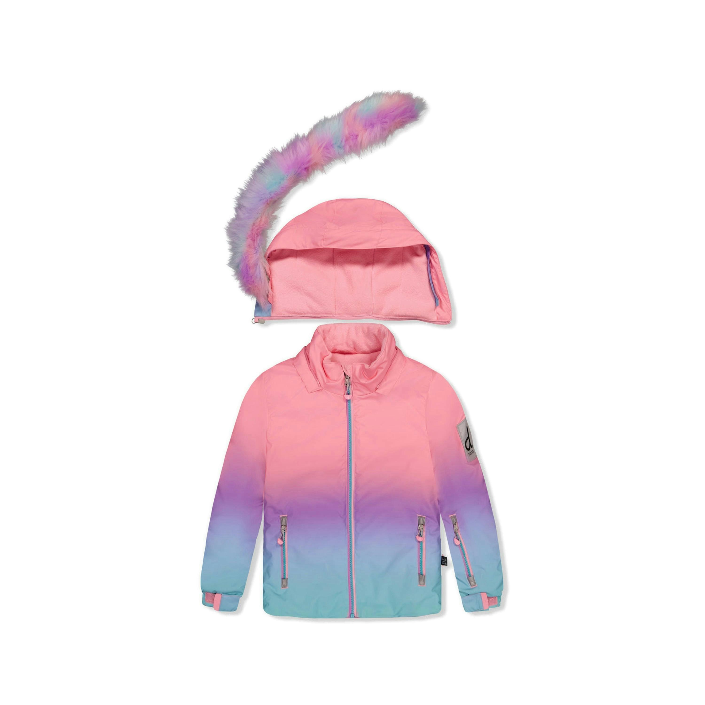 Two Piece Play Snowsuit Pink To Blue Gradient , view 6 of 6