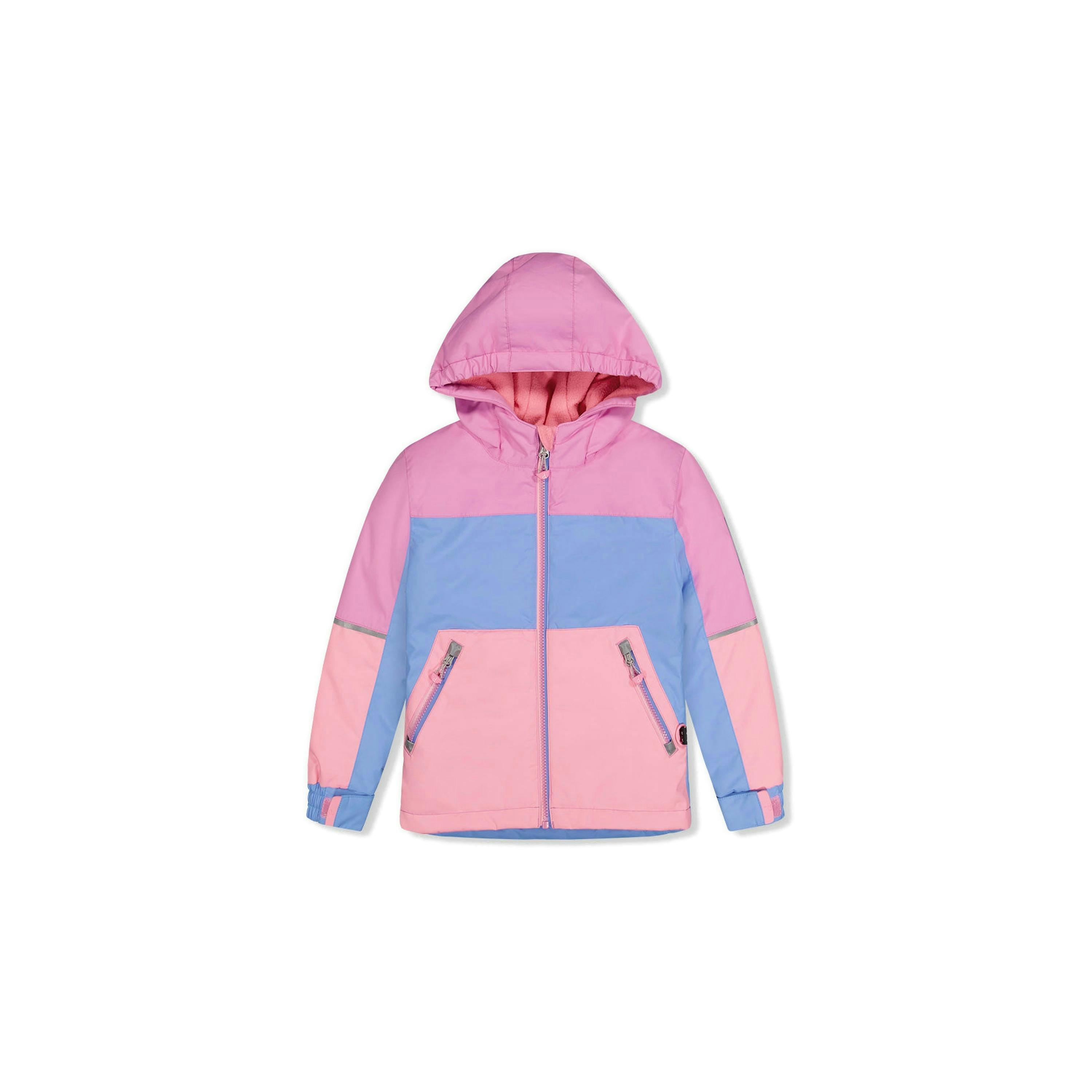Light Weight Two Piece Chill Snowsuit Pink Blue And Mauve , view 3 of 6