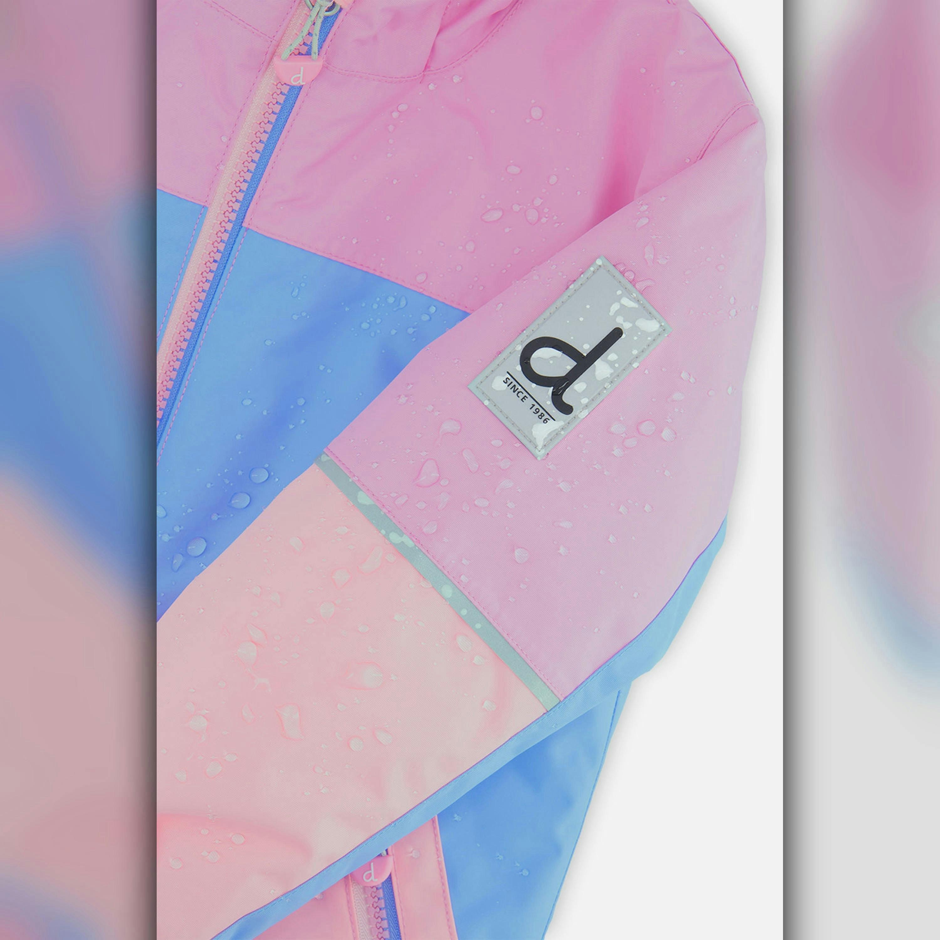 Light Weight Two Piece Chill Snowsuit Pink Blue And Mauve , view 6 of 6