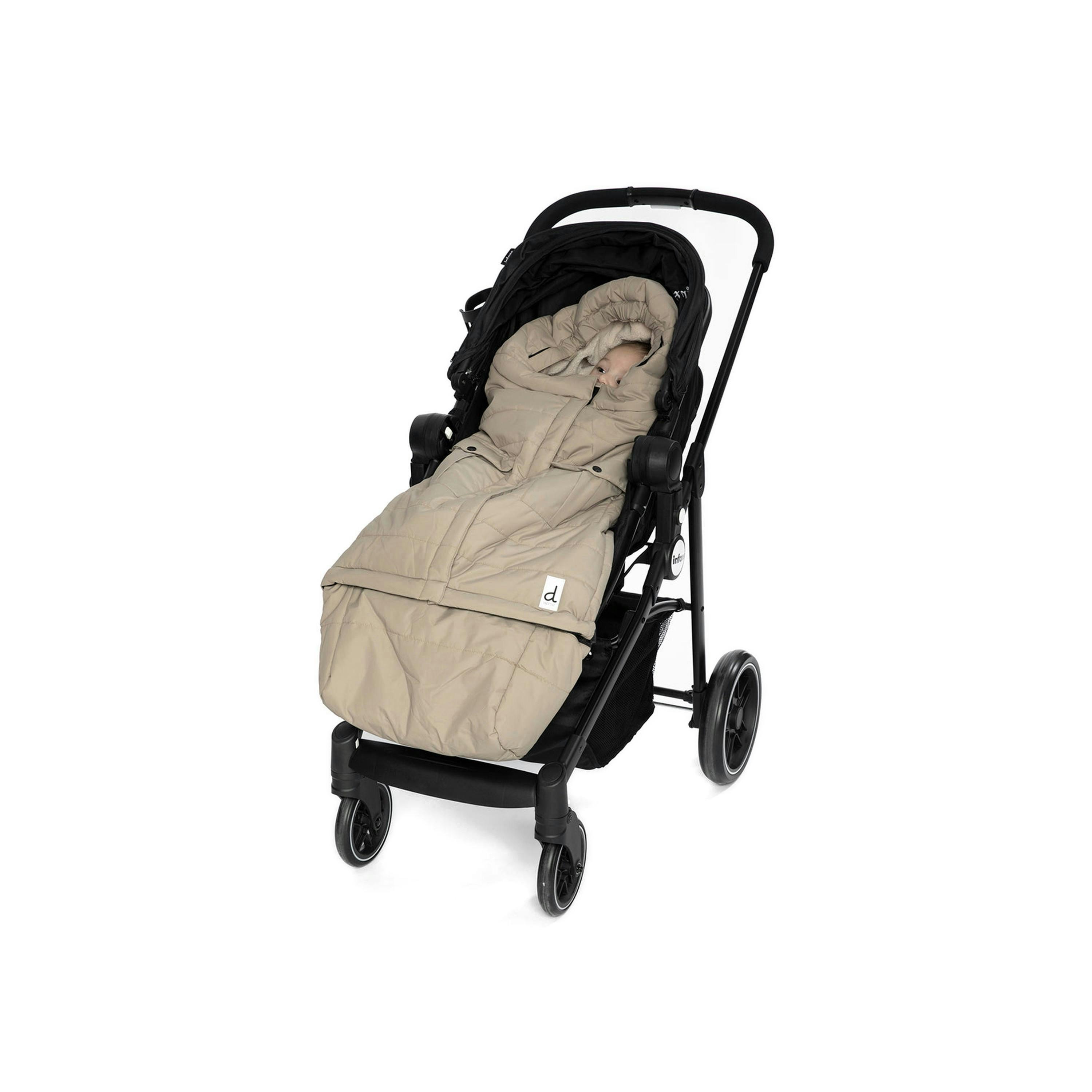 Evolutive Footmuff For Car Seats And Strollers Taupe , view 2 of 6