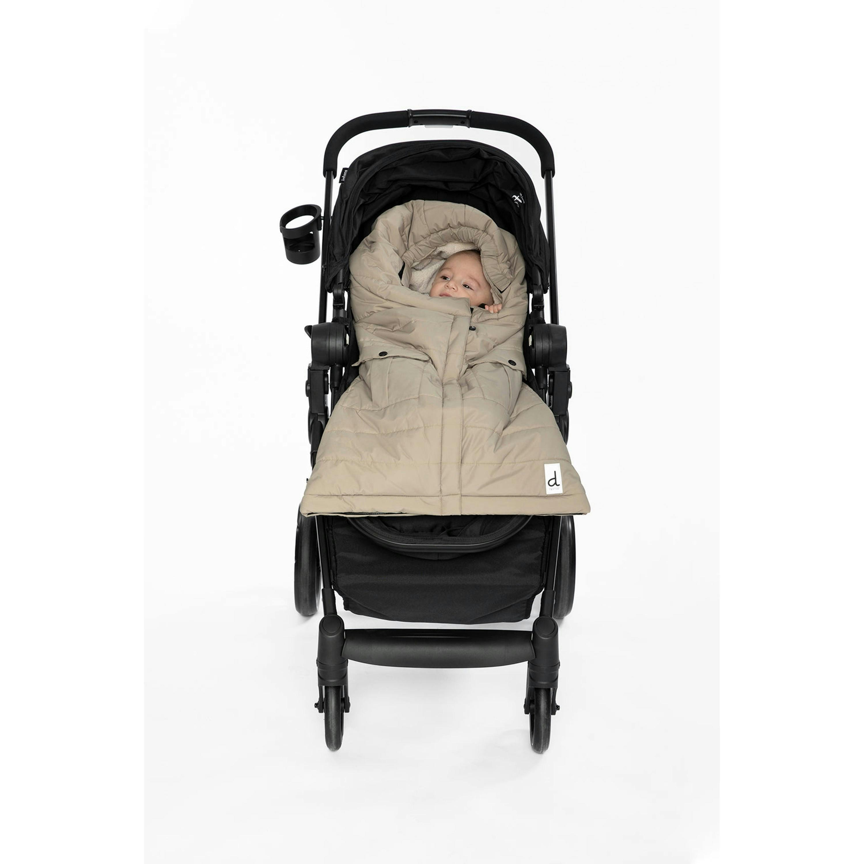 Evolutive Footmuff For Car Seats And Strollers Taupe , view 3 of 6