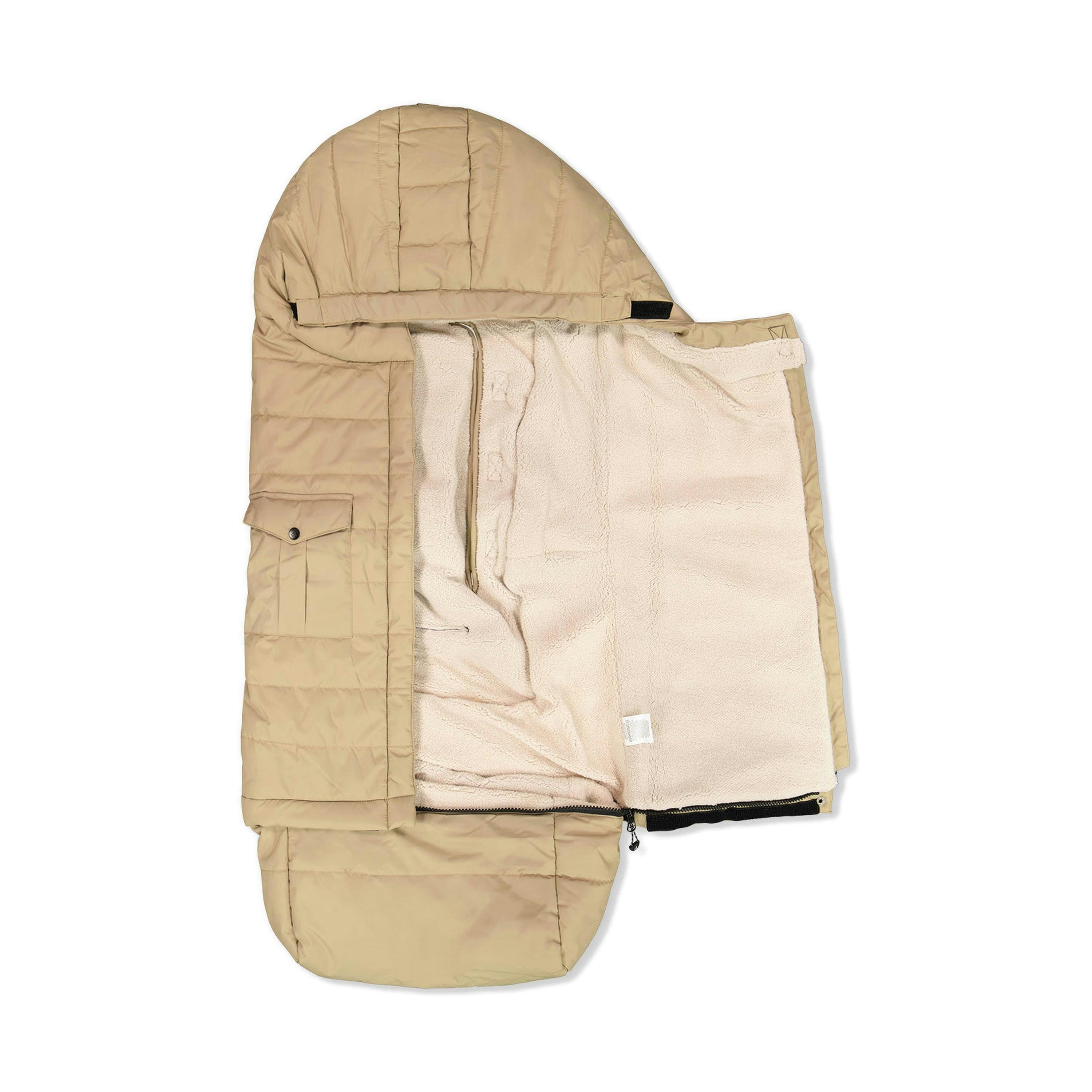 Evolutive Footmuff For Car Seats And Strollers Taupe , view 4 of 6