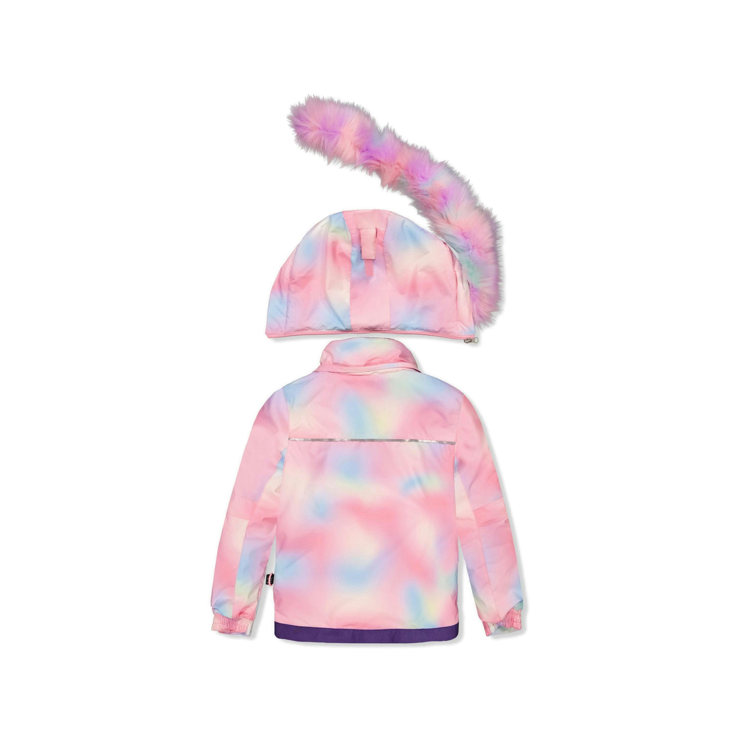 Two Piece Play Snowsuit Multicolored With Purple Unicorn Print Pants , view 6 of 6