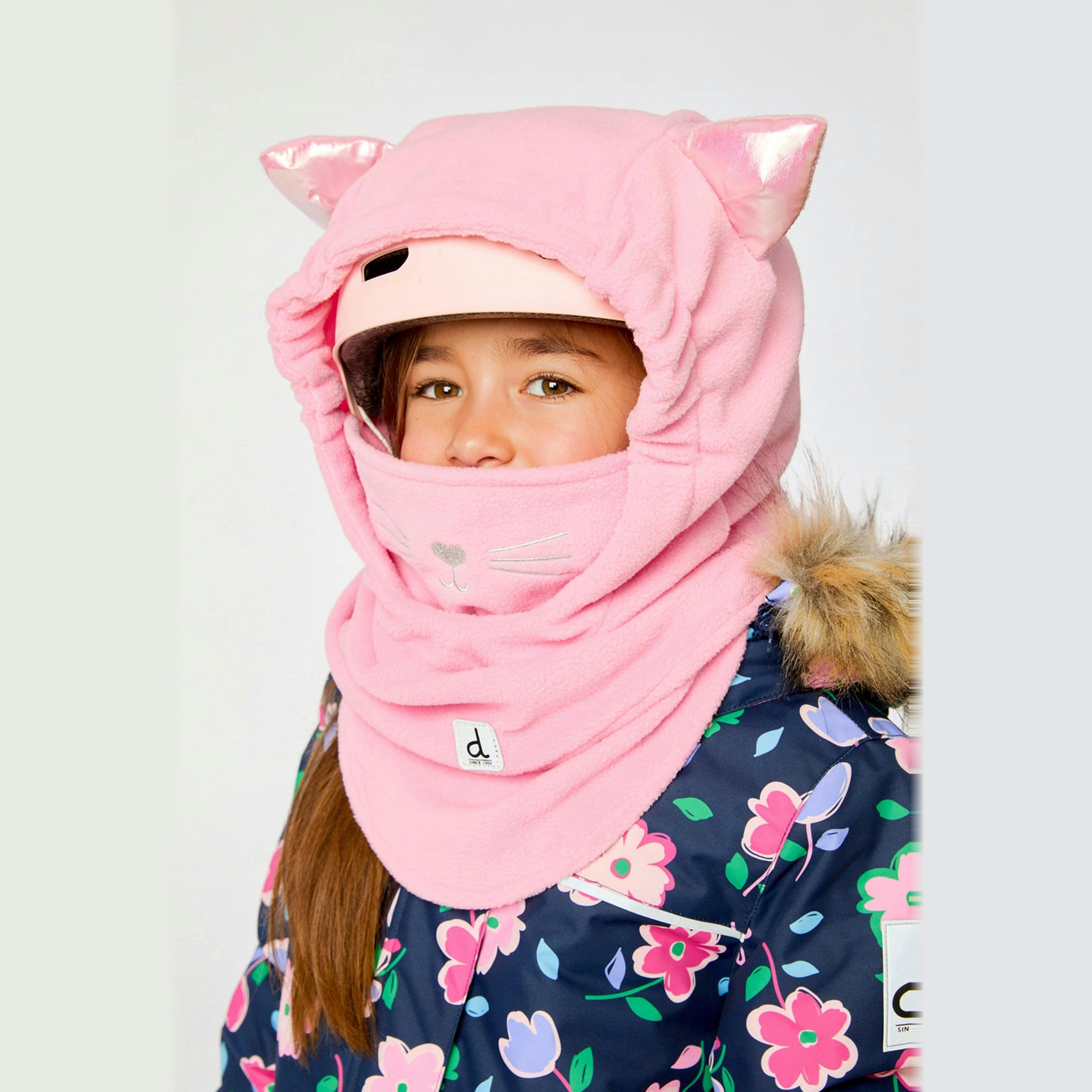 Oversized Polar Balaclava For Ski Helmet Pink , view 3 of 5