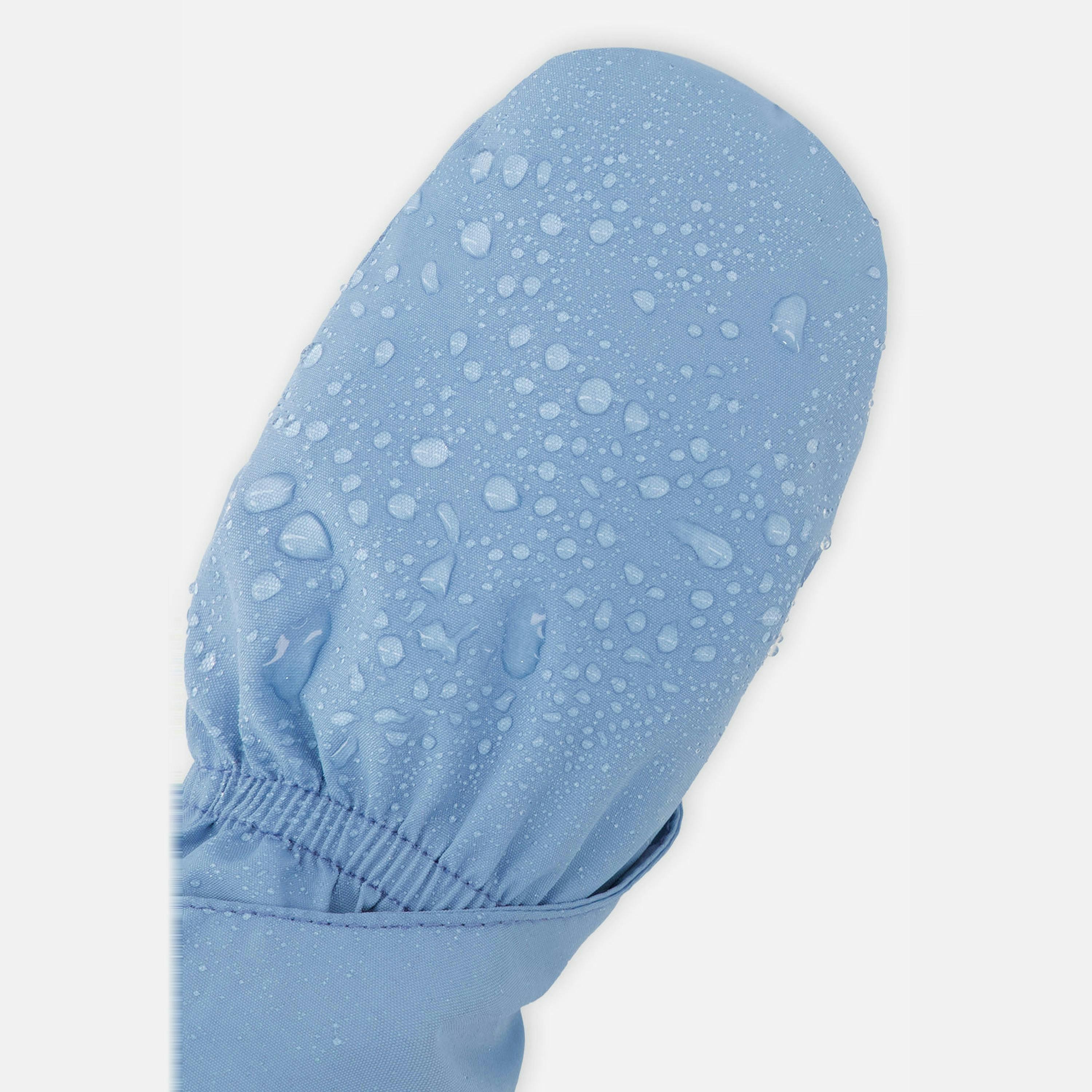 Lined Baby Mittens Blue-Grey , view 3 of 3