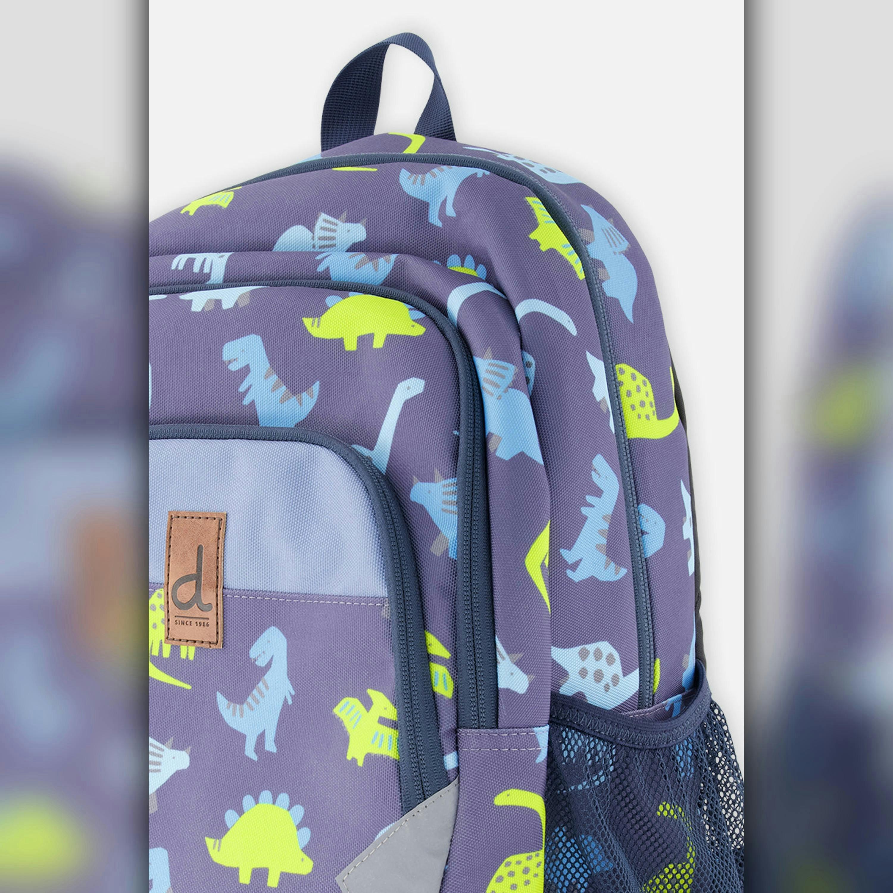 Little Kids Backpack Blue Printed Dinos , view 2 of 3