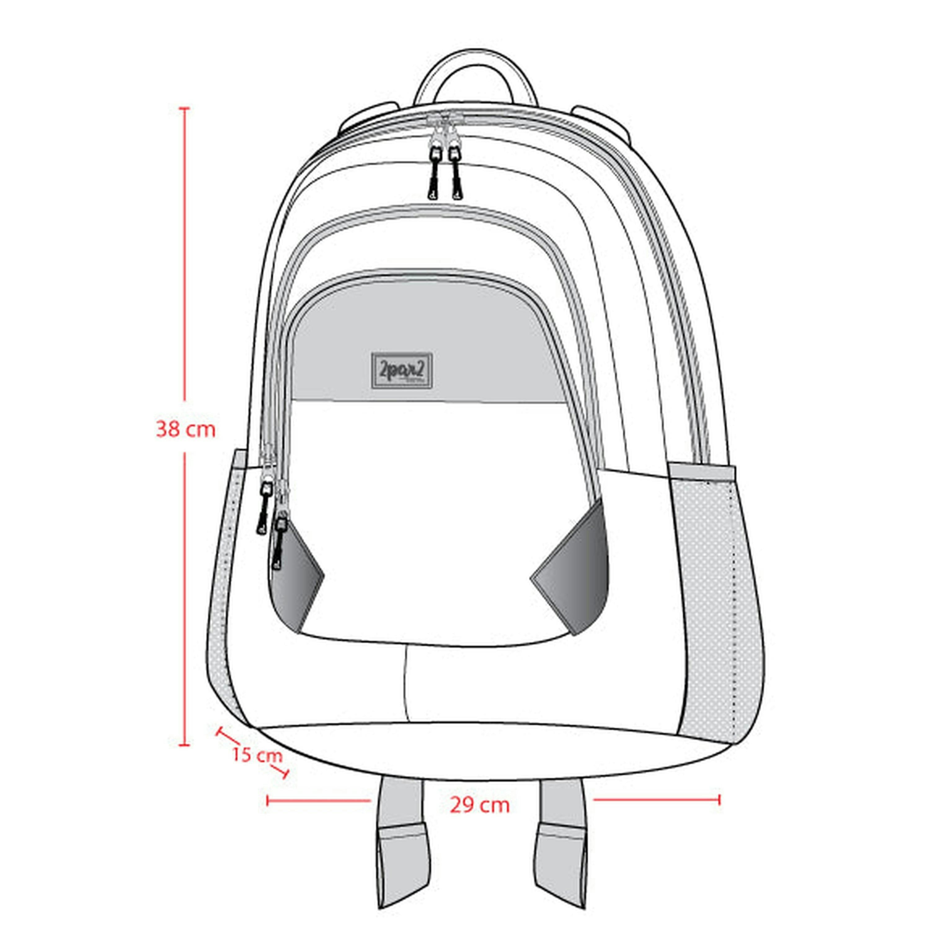 Little Kids Backpack Blue Printed Dinos , view 3 of 3