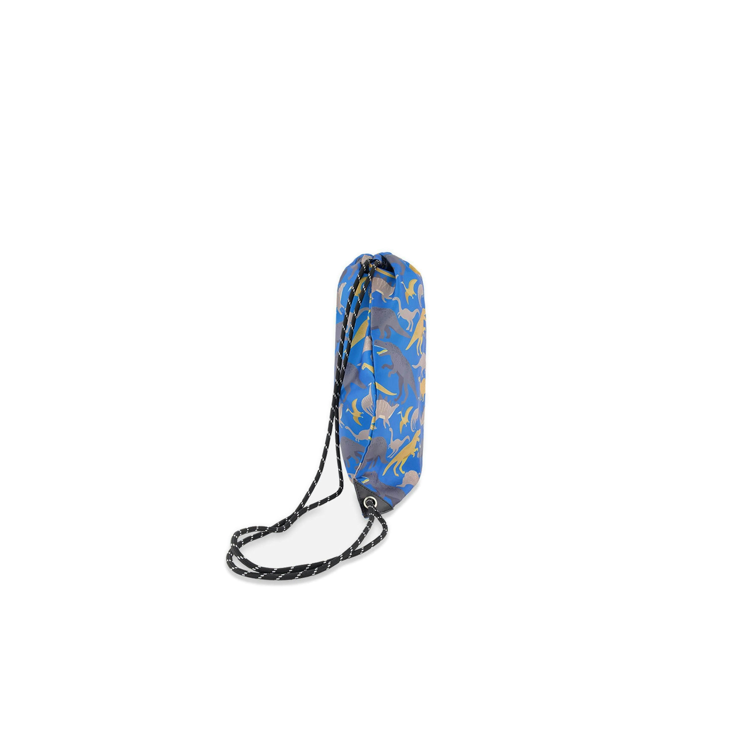Drawstring Bag Blue Dinosaur Print , view 2 of 4