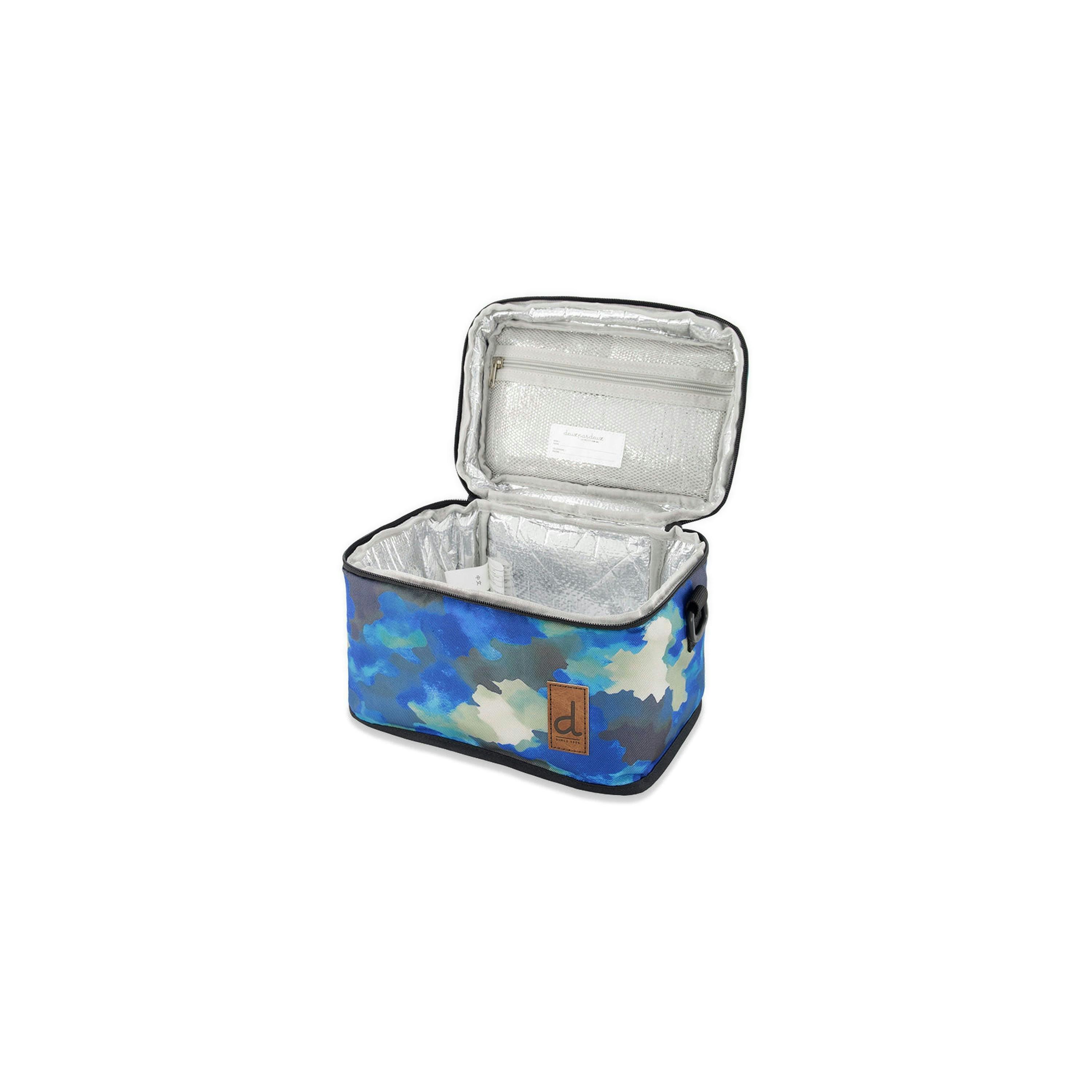 Lunch Box Blue And Grey Camouflage , view 4 of 5