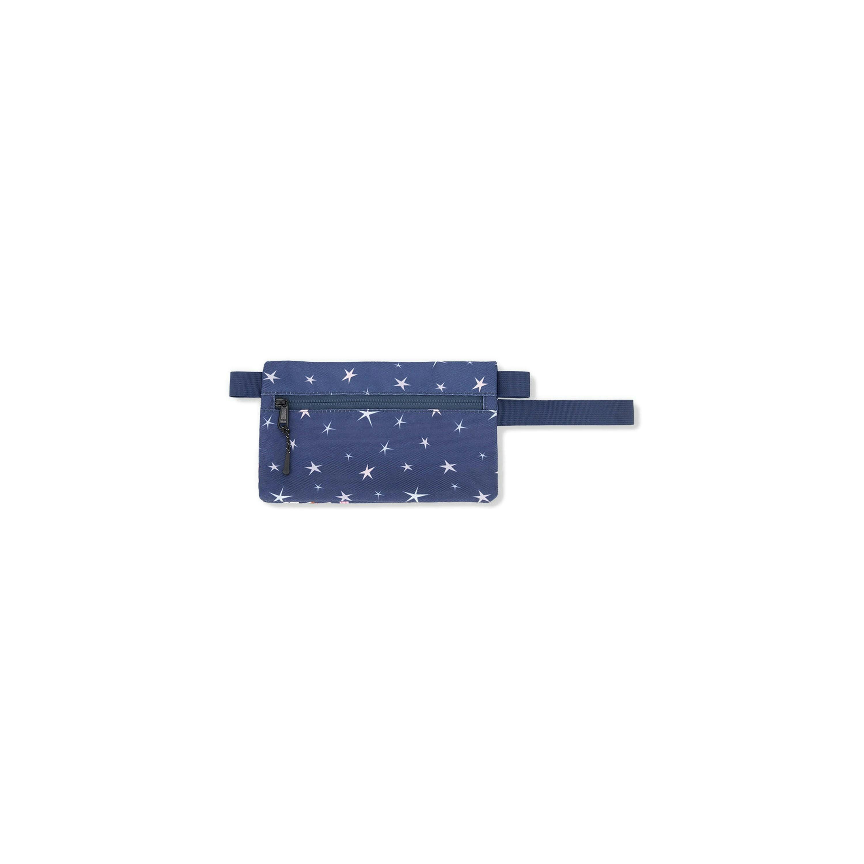 Pencil Case Navy Unicorn Print , view 2 of 4