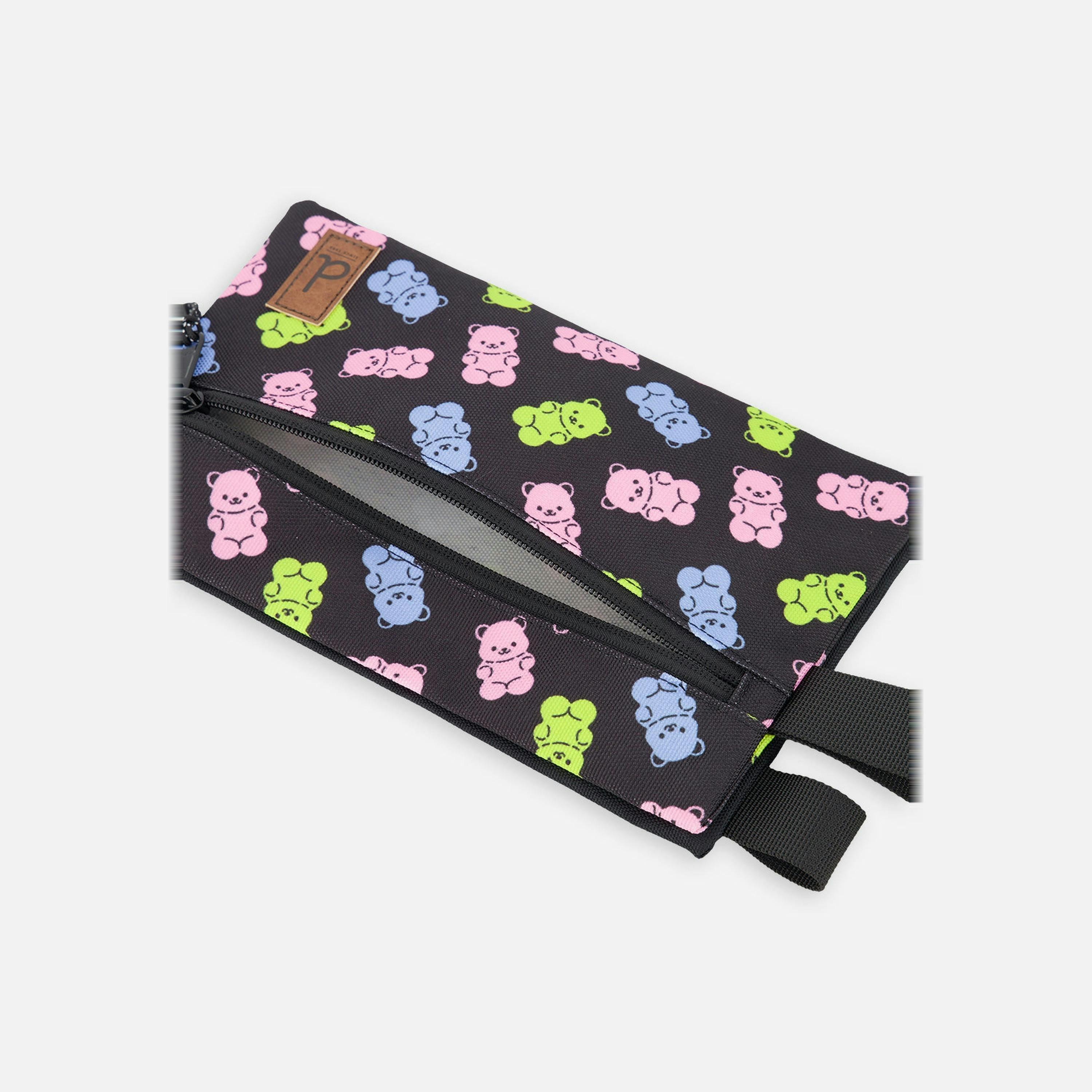 Pencil Case Black Printed Gummy Bears , view 3 of 4