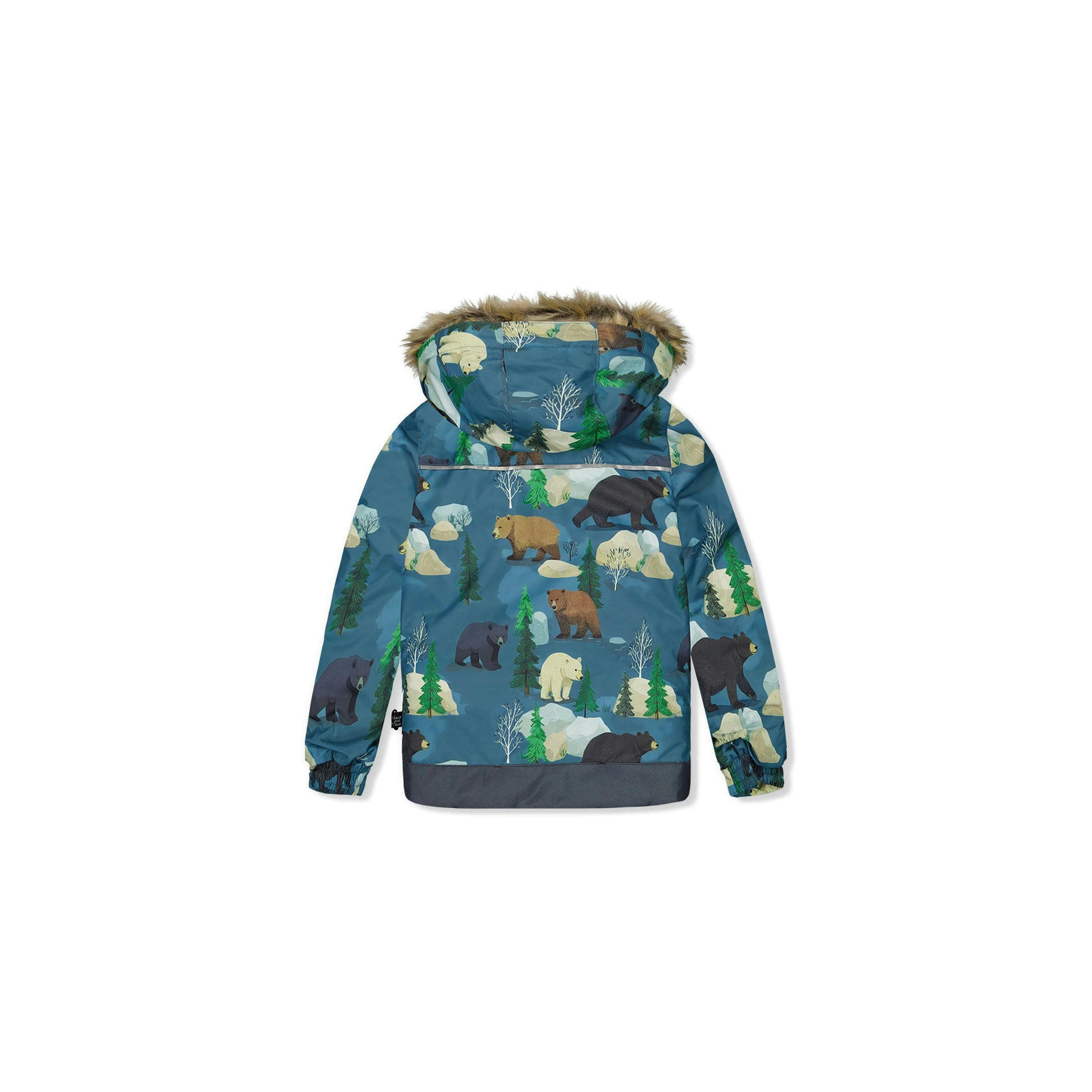 Two Piece Discover Snowsuit Blue Bear Print , view 5 of 6