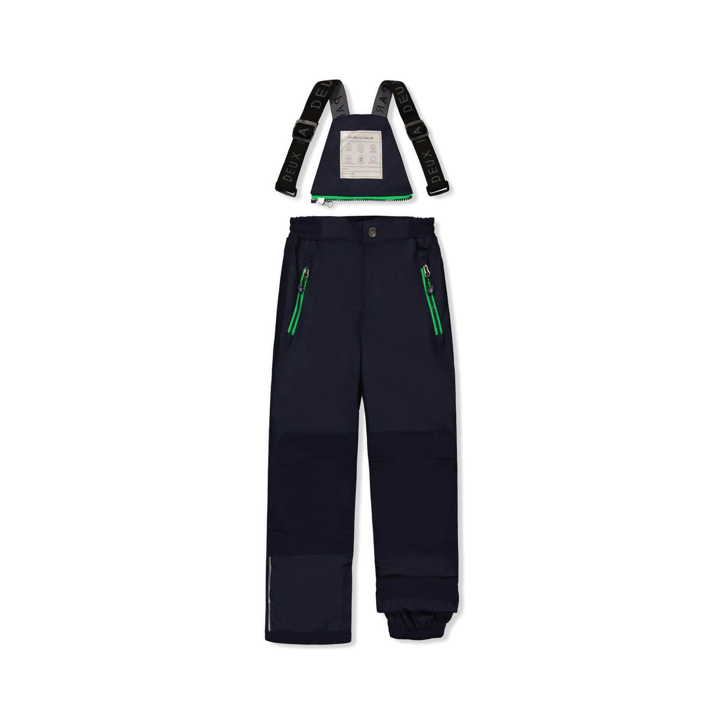 Two Piece Play Snowsuit Blue And Green Checkered Print With Navy Pants , view 6 of 6