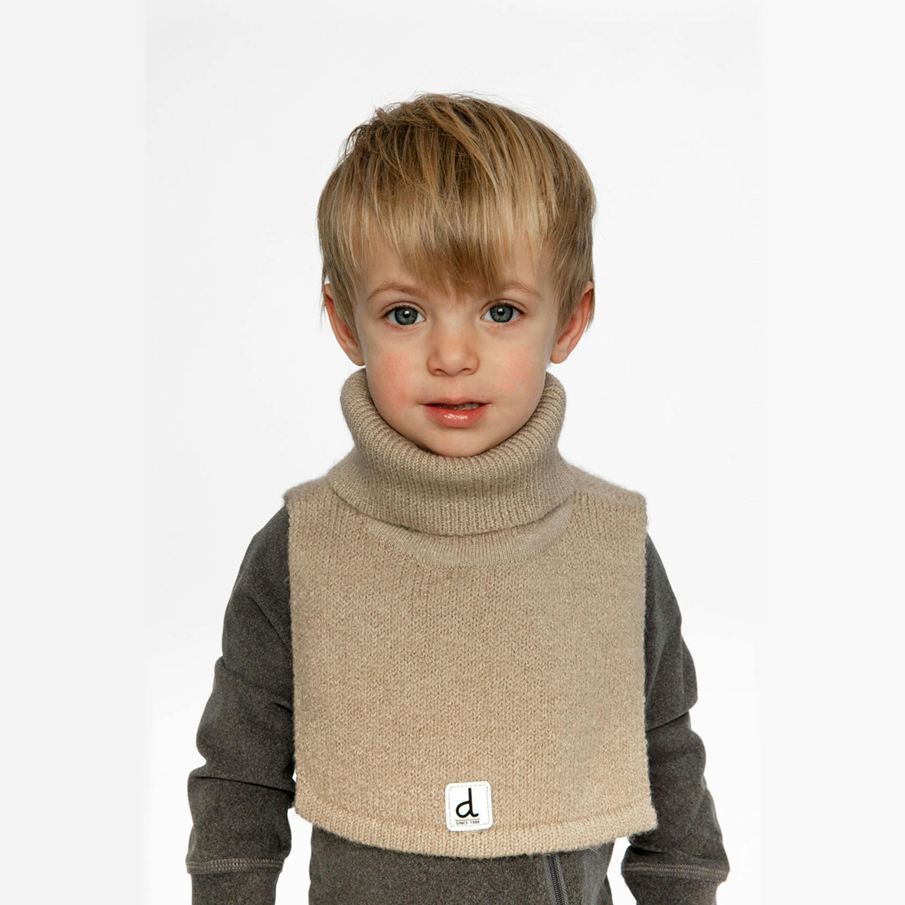 Knit Turtle Neckwarmer Light Taupe , view 2 of 3
