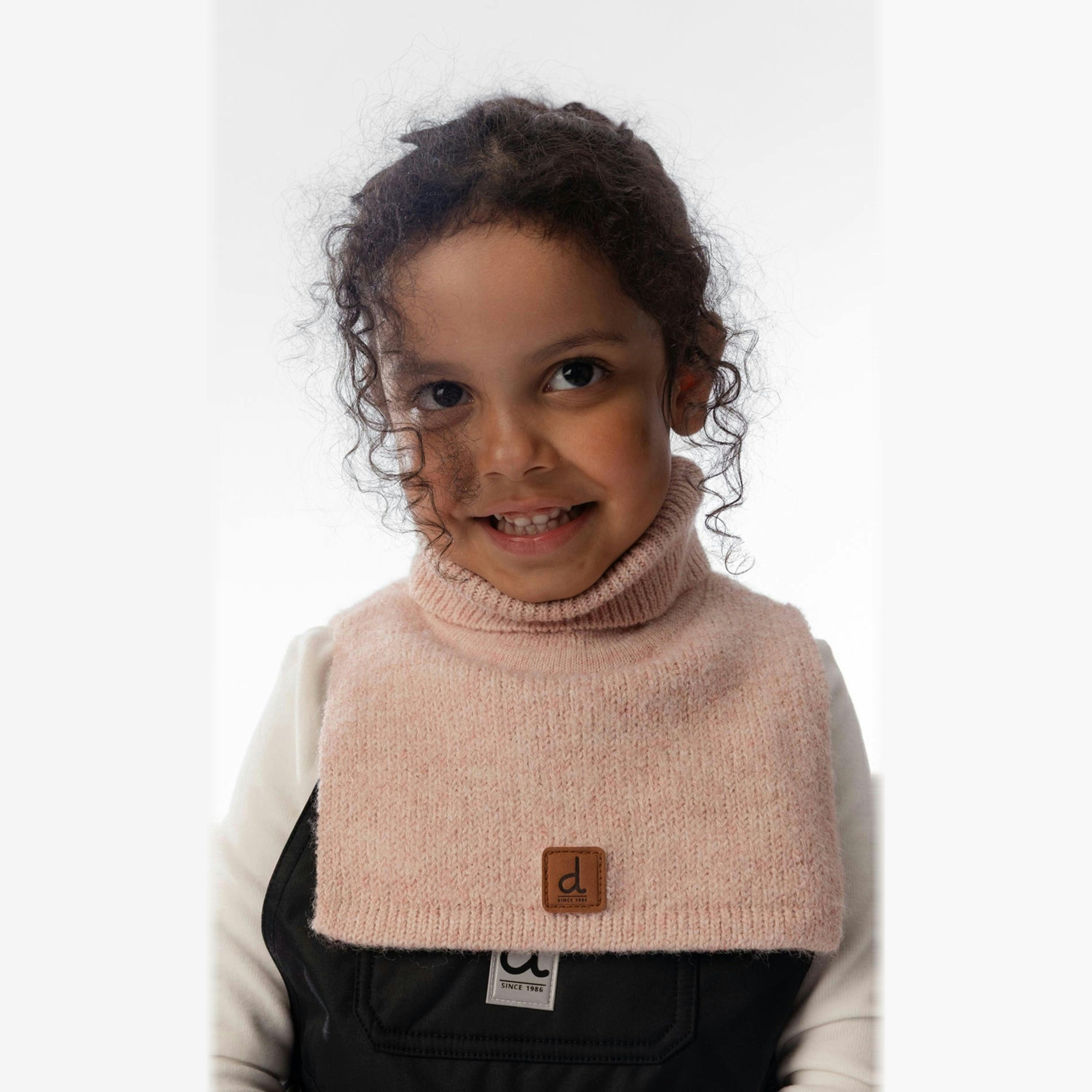 Knit Turtle Neckwarmer Pale Dusty Pink , view 2 of 3
