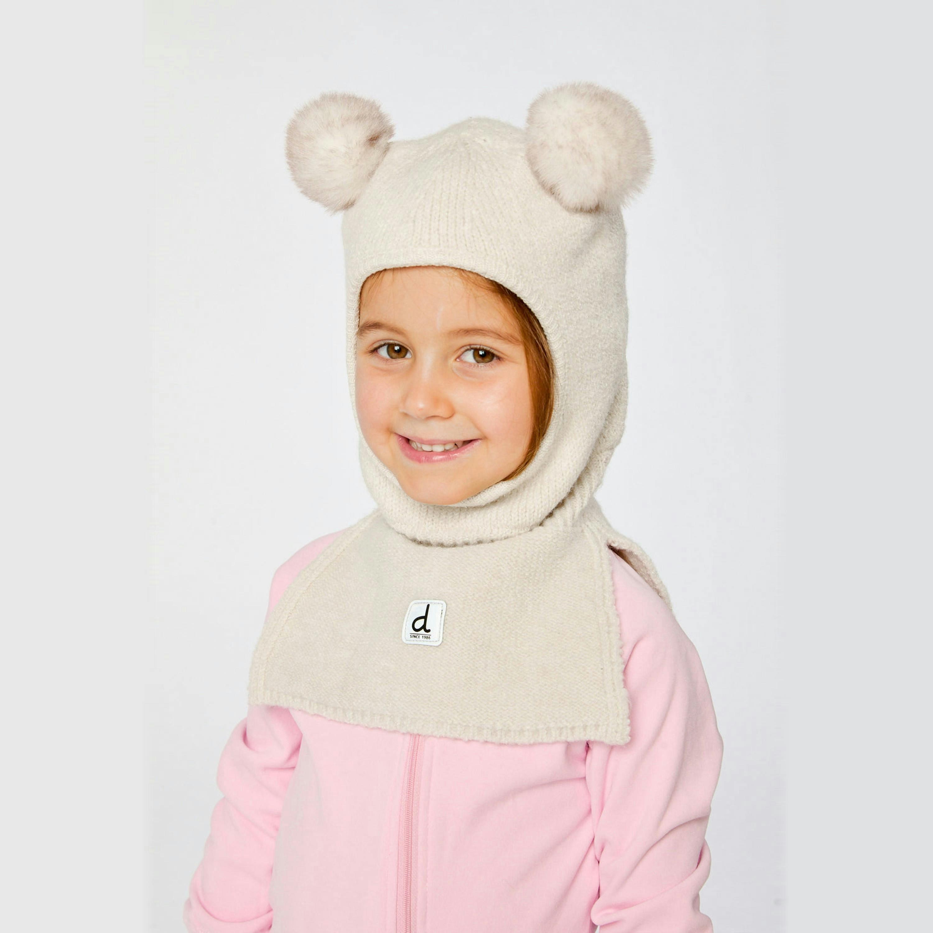 Knit Bear Balaclava Off-White , view 2 of 4