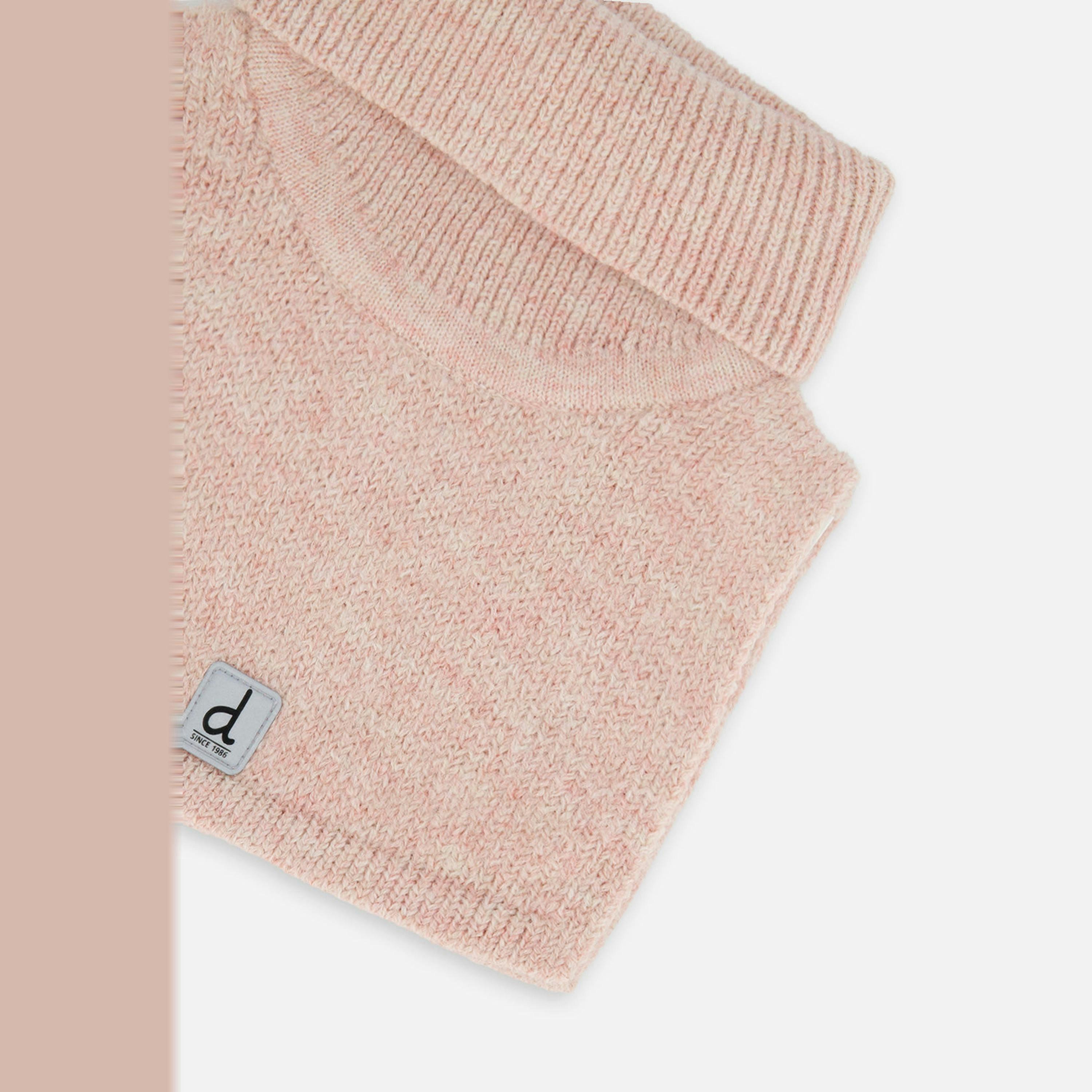 Baby Knit Turtle Neckwarmer Pale Dusty Pink , view 2 of 2