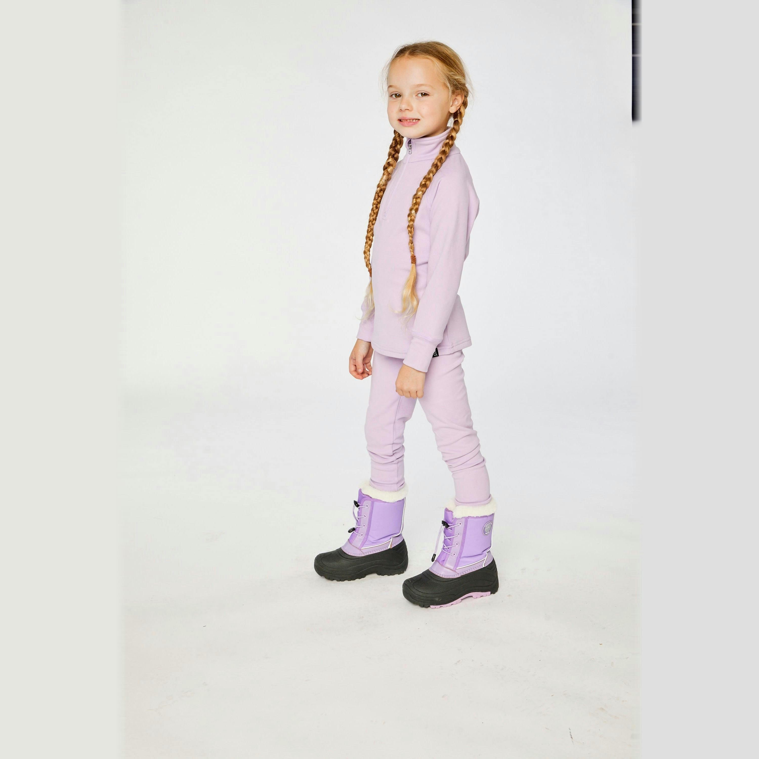 Two Piece Thermal Underwear Lavender , view 3 of 5