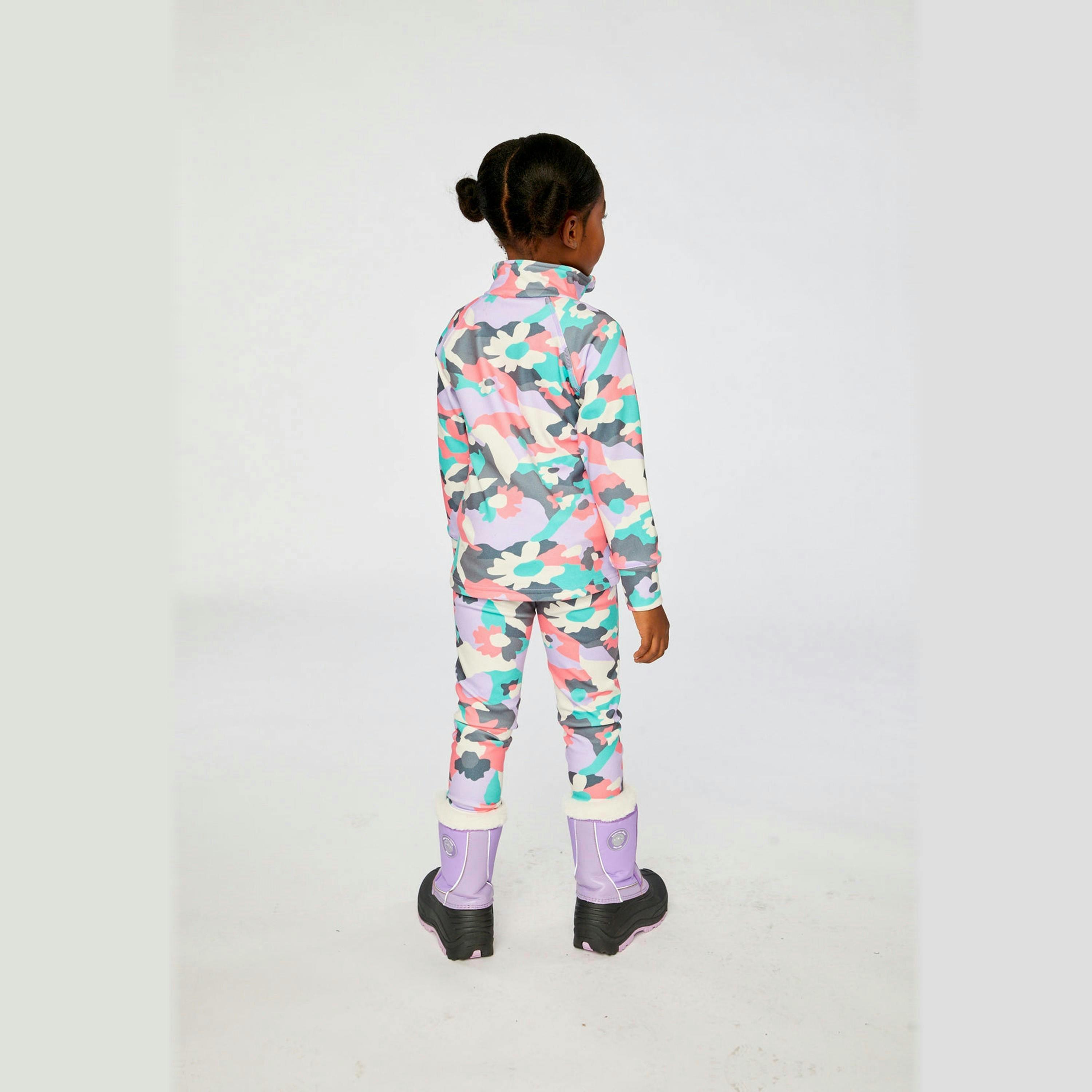 Two Piece Thermal Underwear Coral Camouflage Print , view 4 of 5