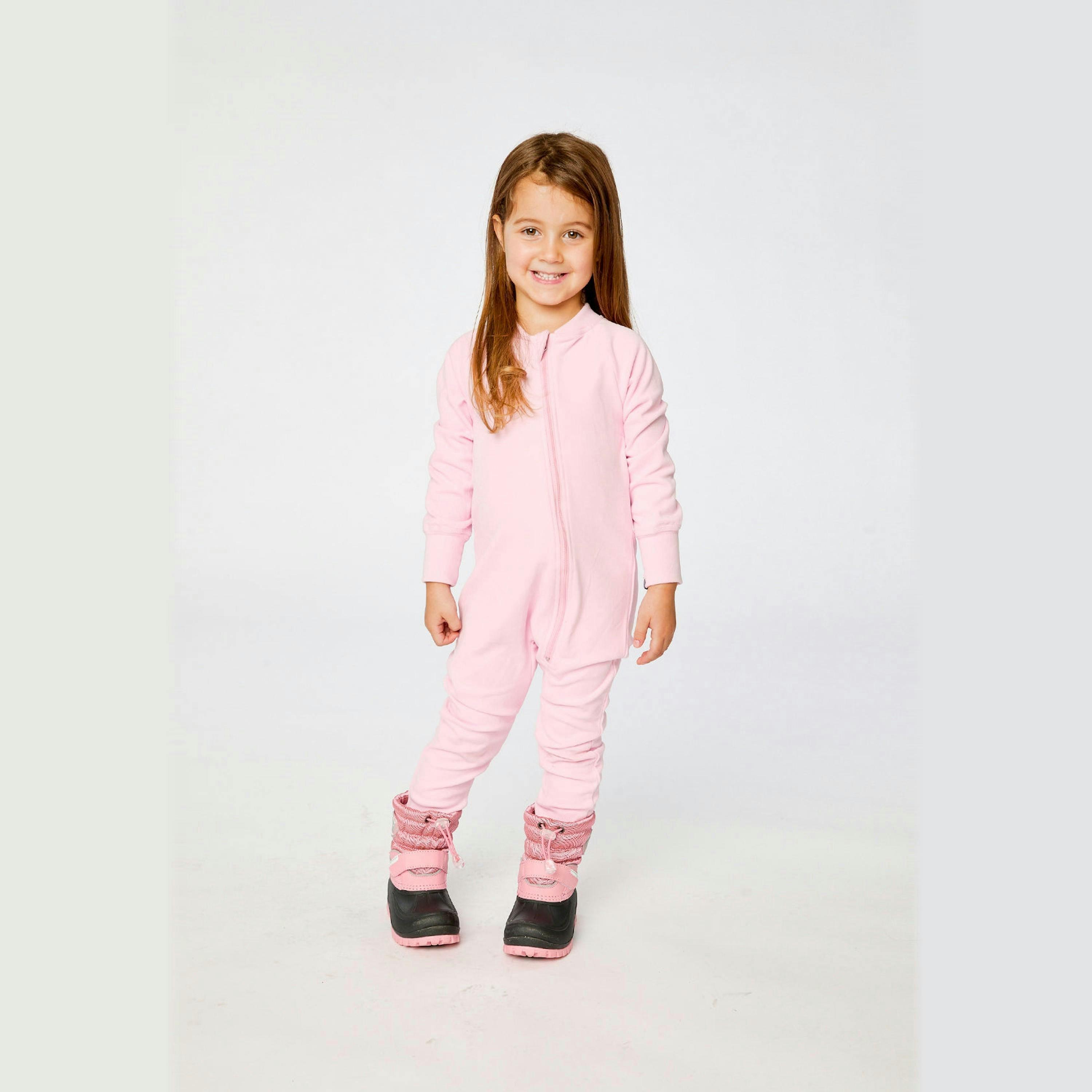 One Piece Thermal Underwear Pale Pink , view 2 of 5