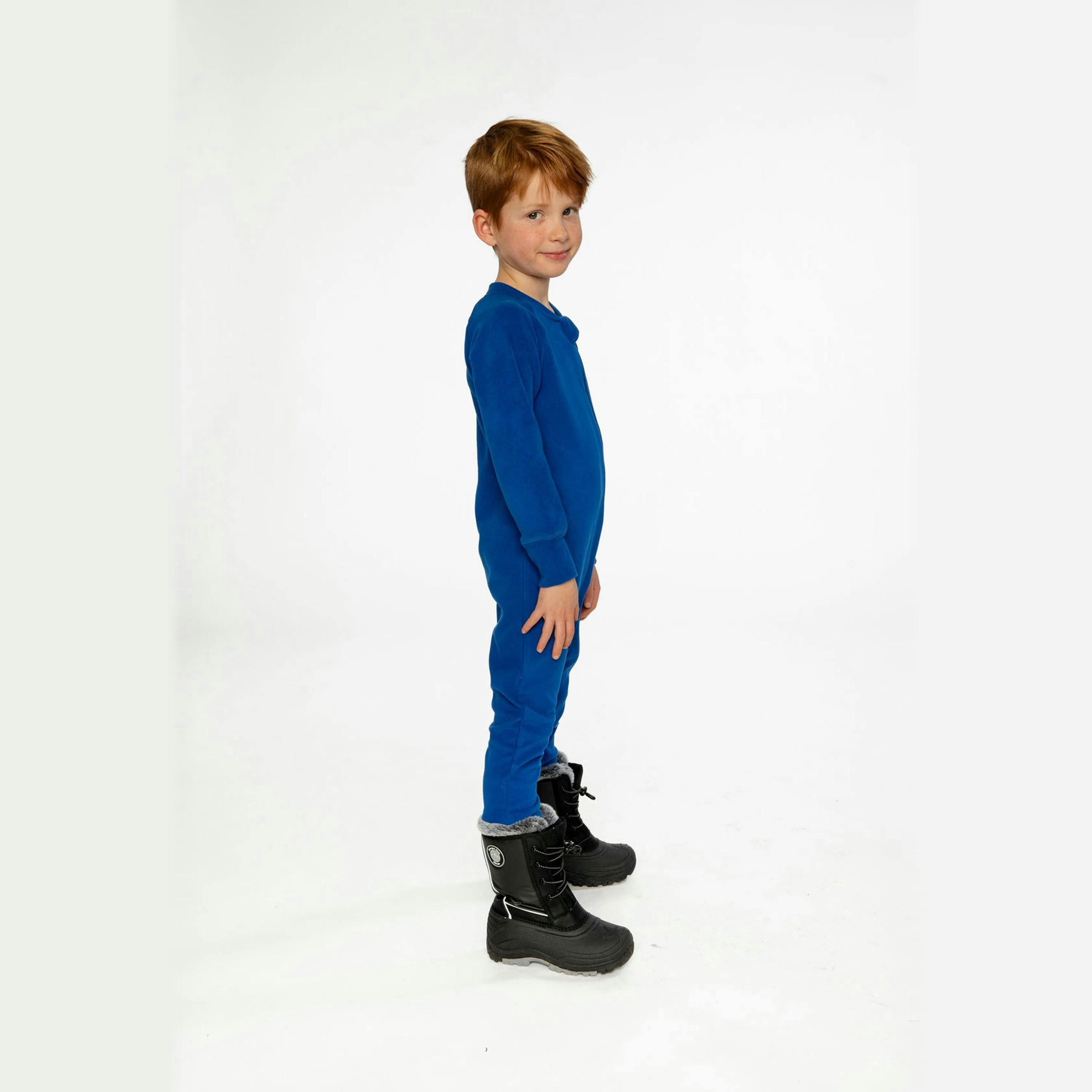 One Piece Thermal Underwear Royal Blue , view 3 of 4
