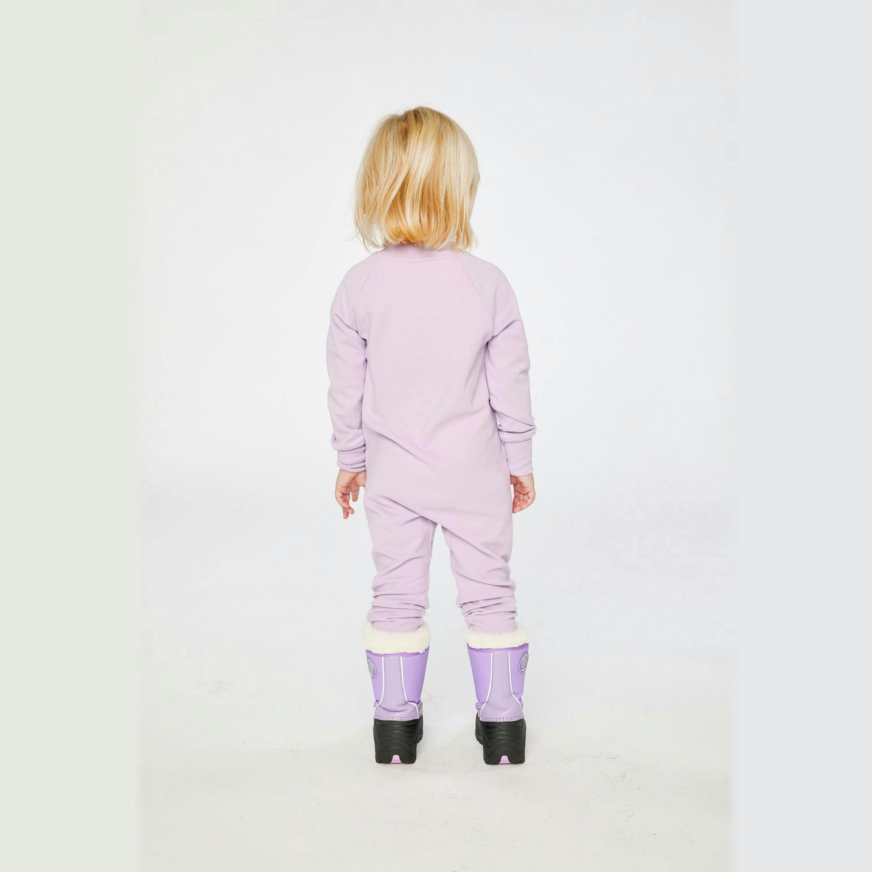 One Piece Thermal Underwear Lavender , view 4 of 5