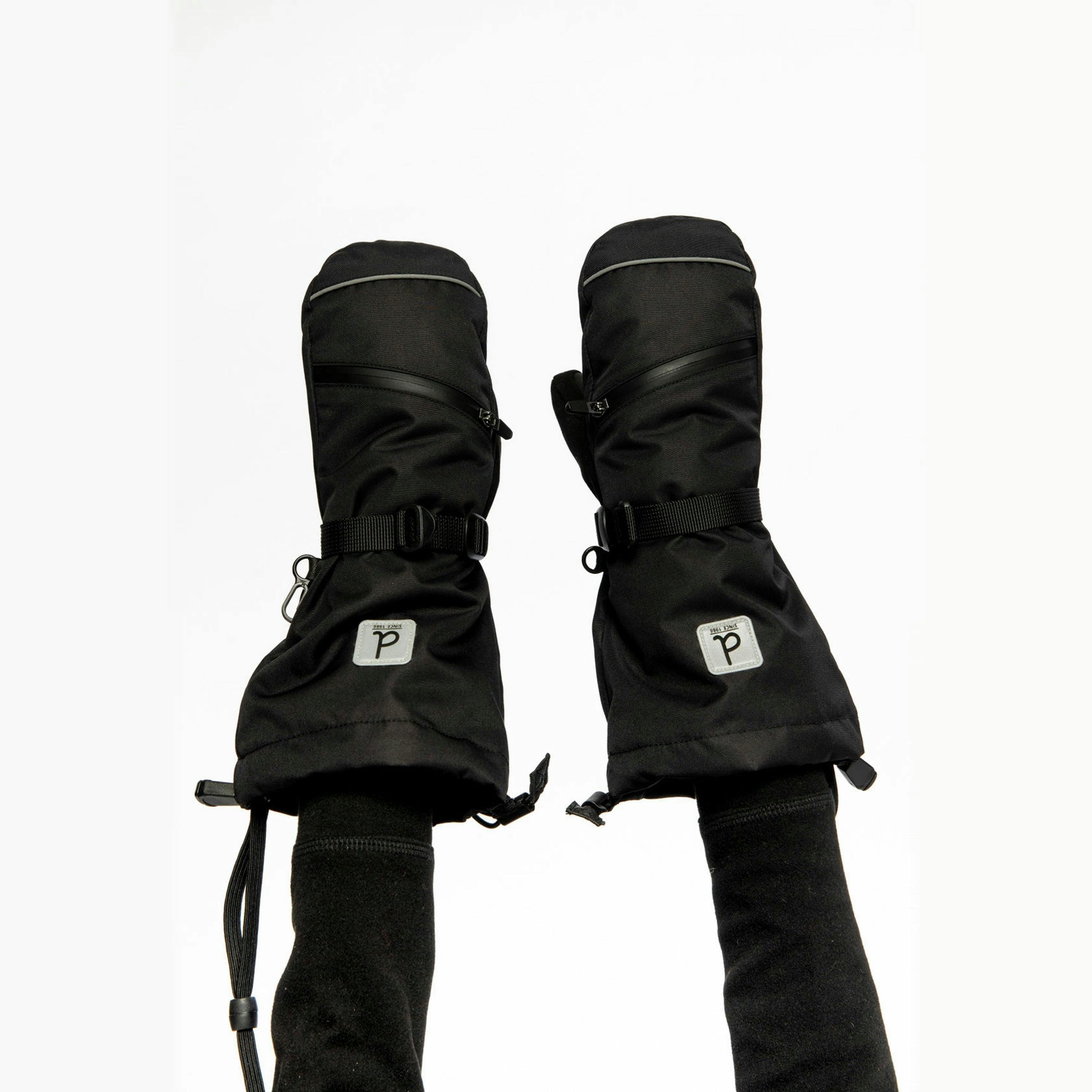 Teknik Winter Mittens Black , view 2 of 5