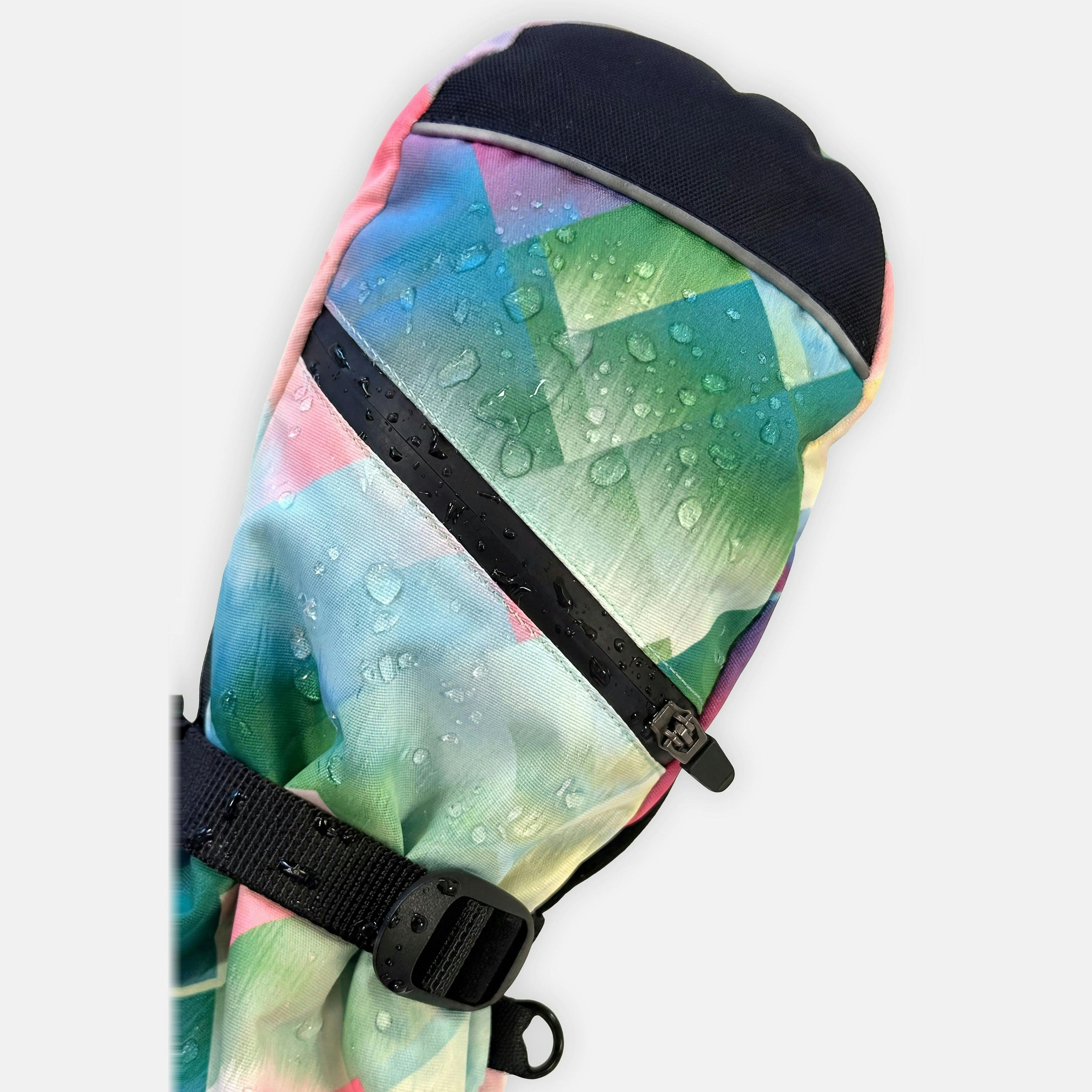 Teknik Winter Mittens Multicolored With Diamond Pattern , view 3 of 6