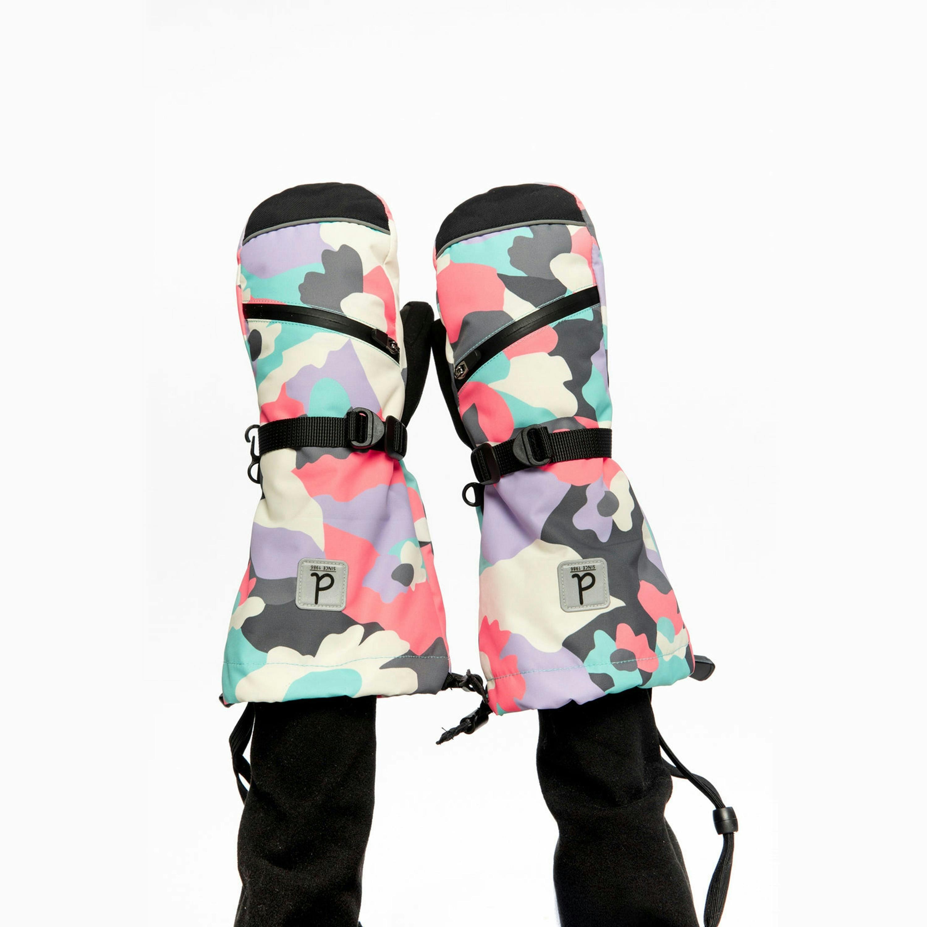 Teknik Winter Mittens Coral Camouflage , view 2 of 6
