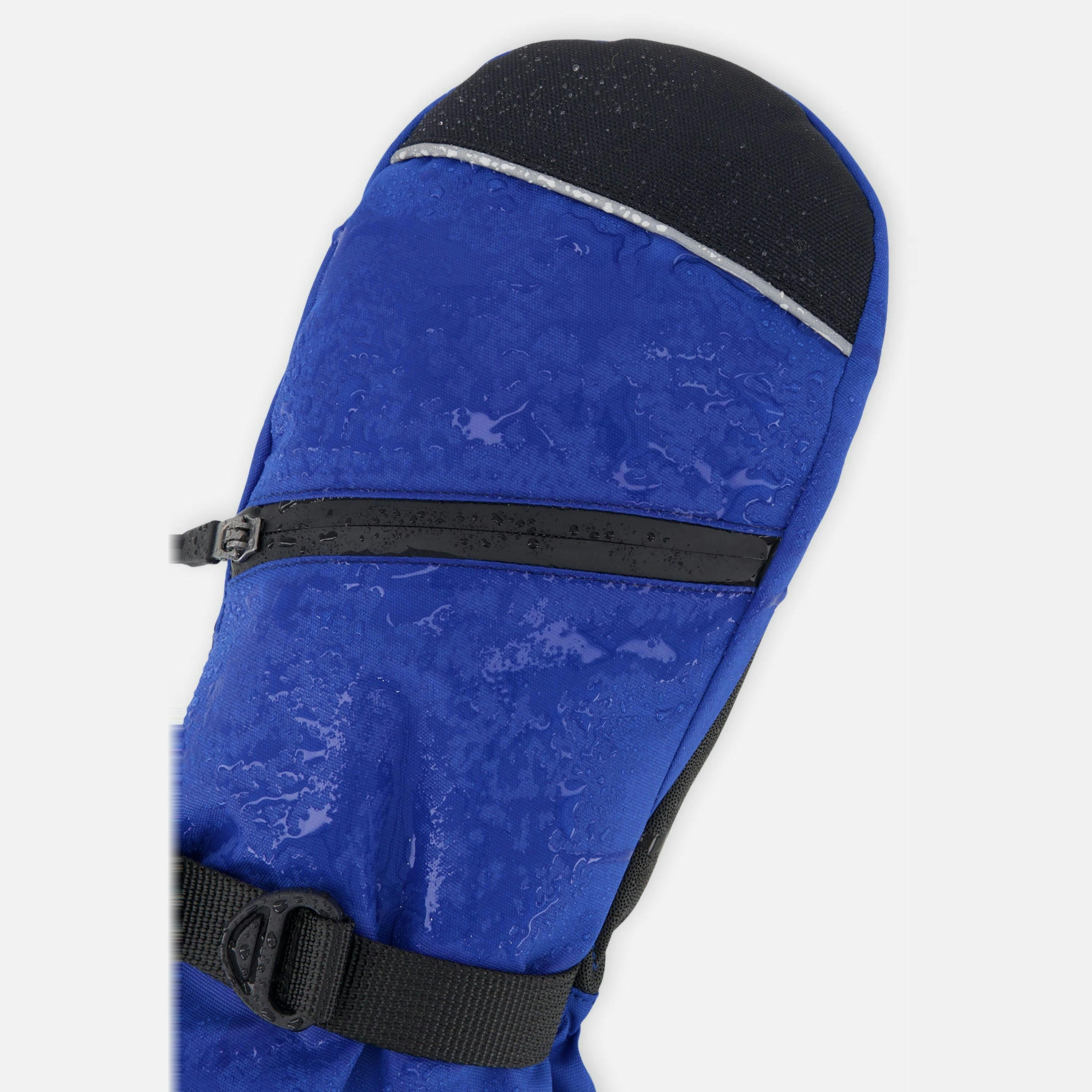 Teknik Winter Mittens Blue With Black Stripes , view 4 of 6