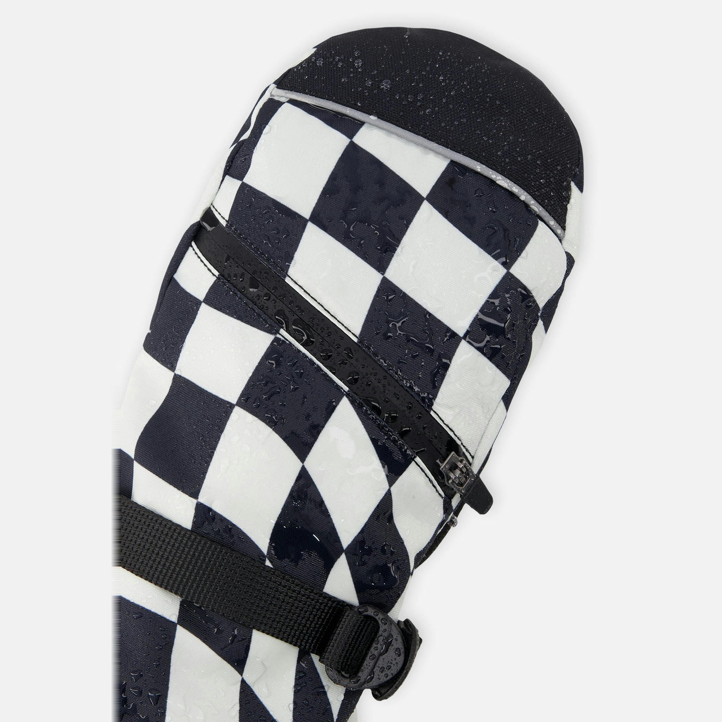 Teknik Winter Mittens White Checkered Print , view 4 of 6