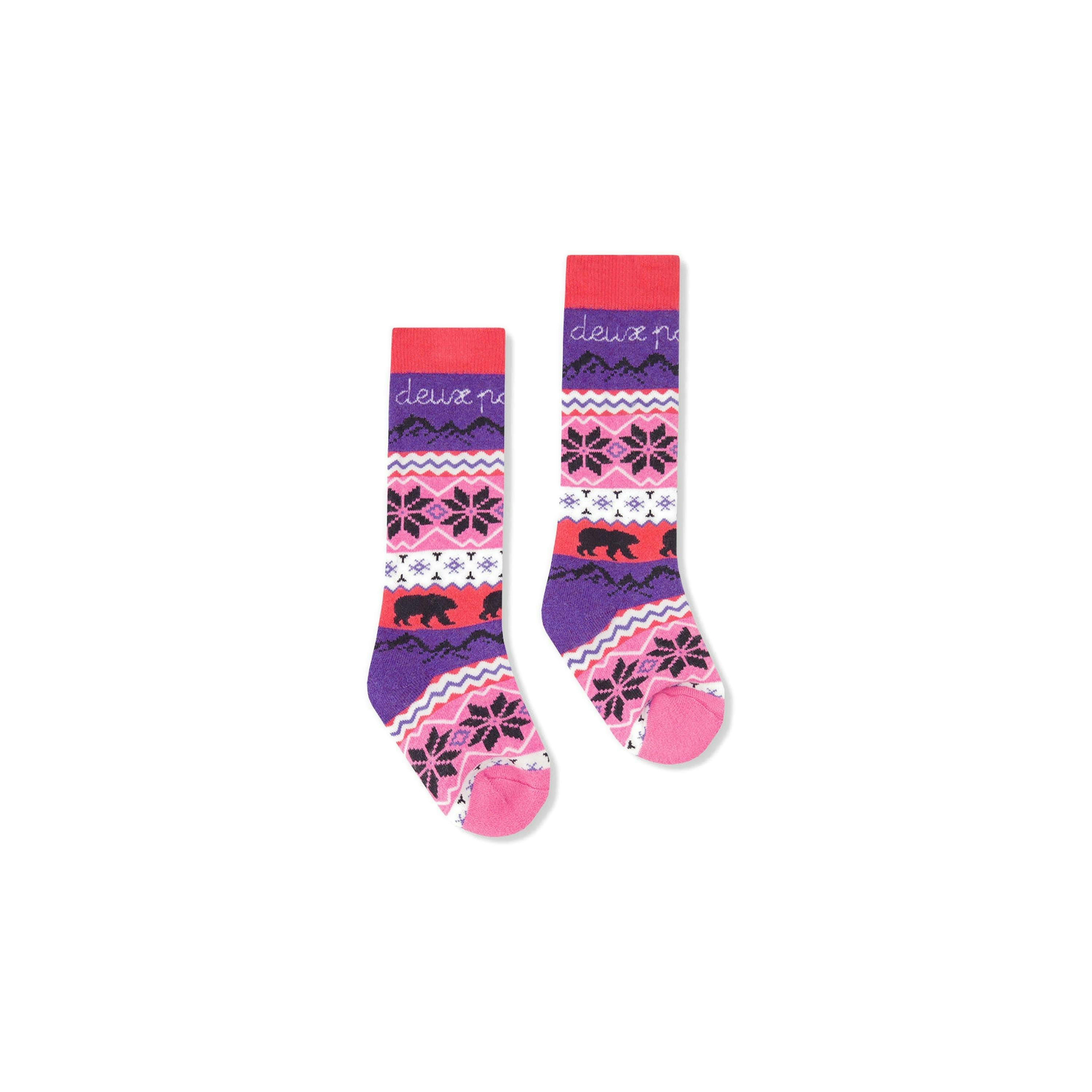 Baby Ski Socks Pink , view 2 of 3