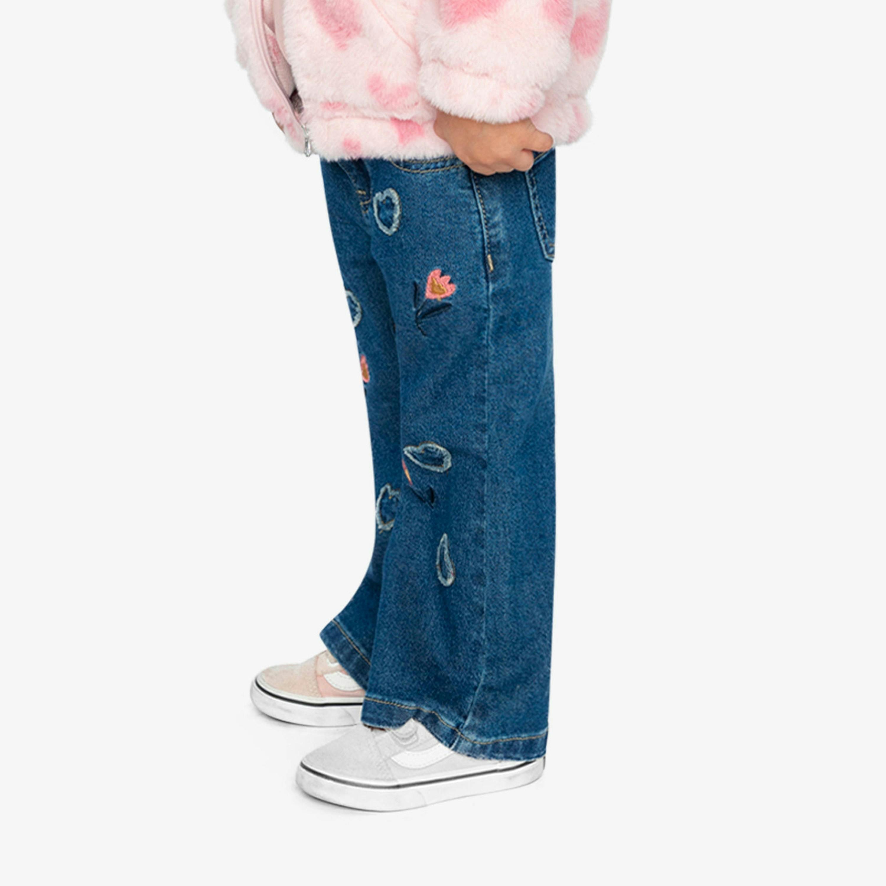 Boot Leg Jeans Navy Blue Denim , view 4 of 6