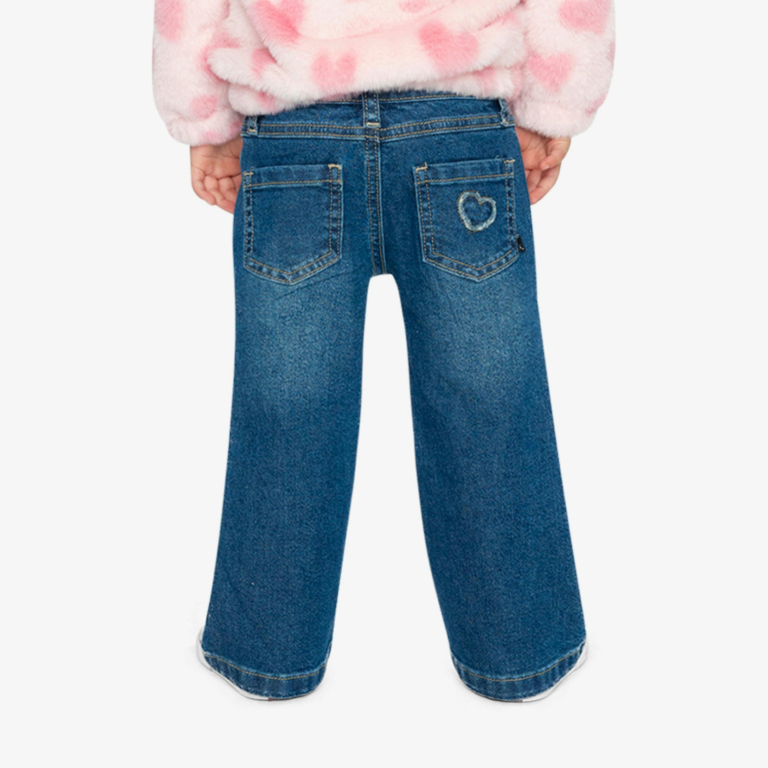 Boot Leg Jeans Navy Blue Denim , view 6 of 6