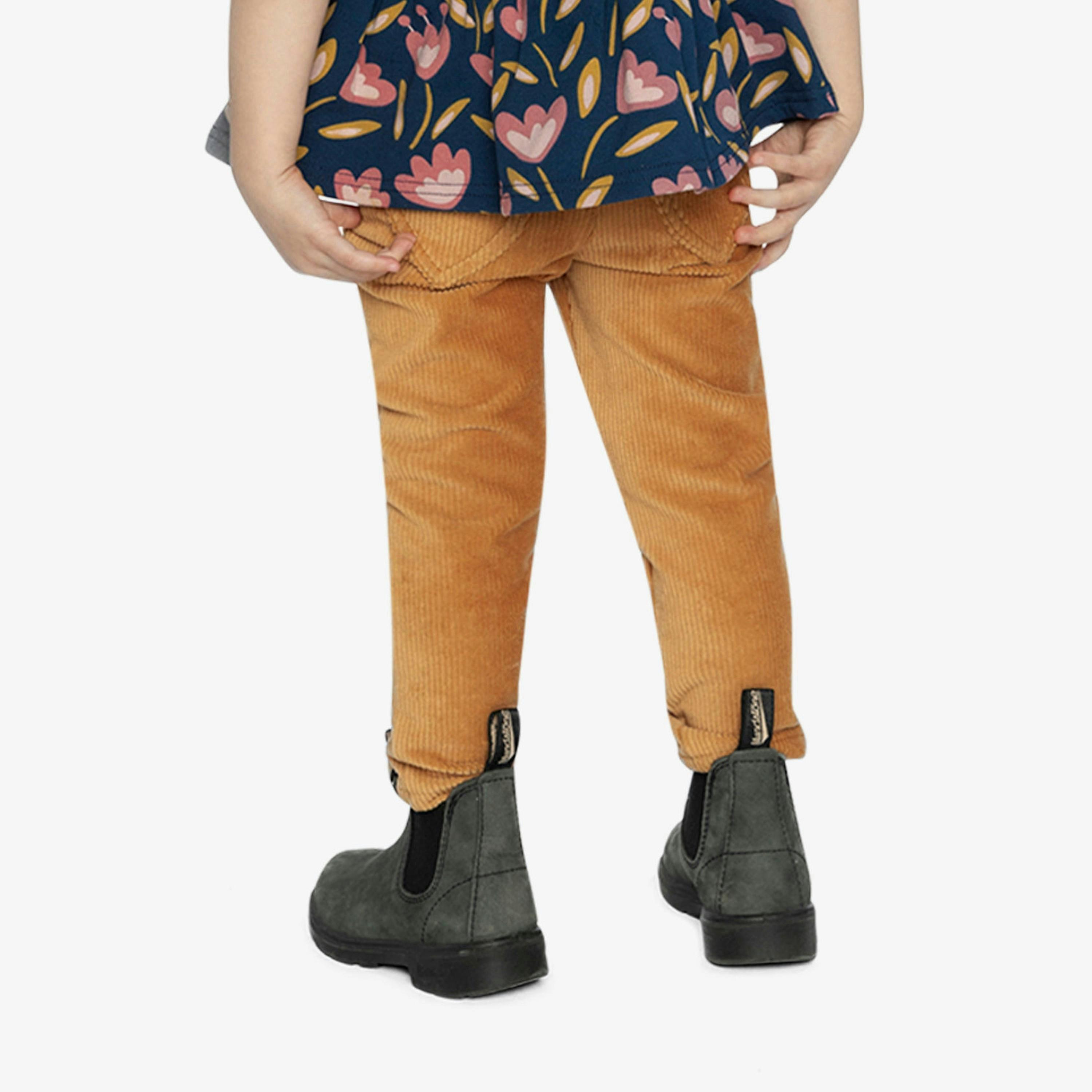 Stretch Velour Treggings Yellow , view 6 of 6