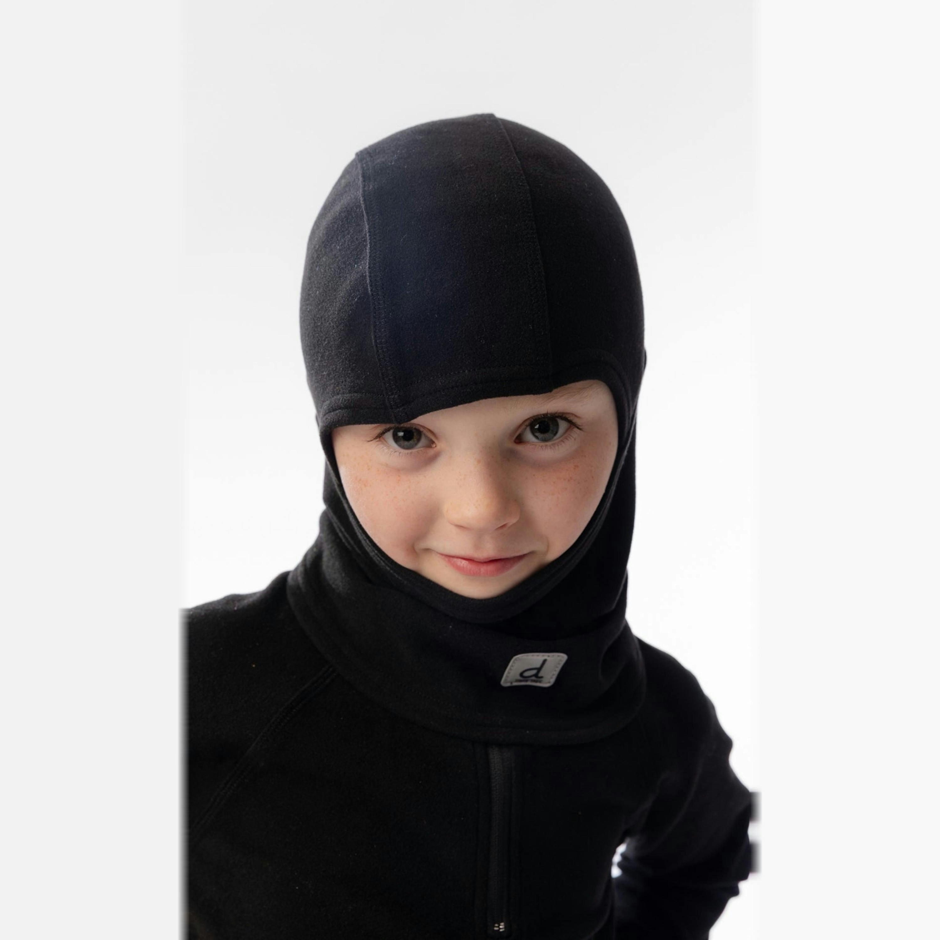 Brushed Jersey Balaclava Unisex Black , view 2 of 3