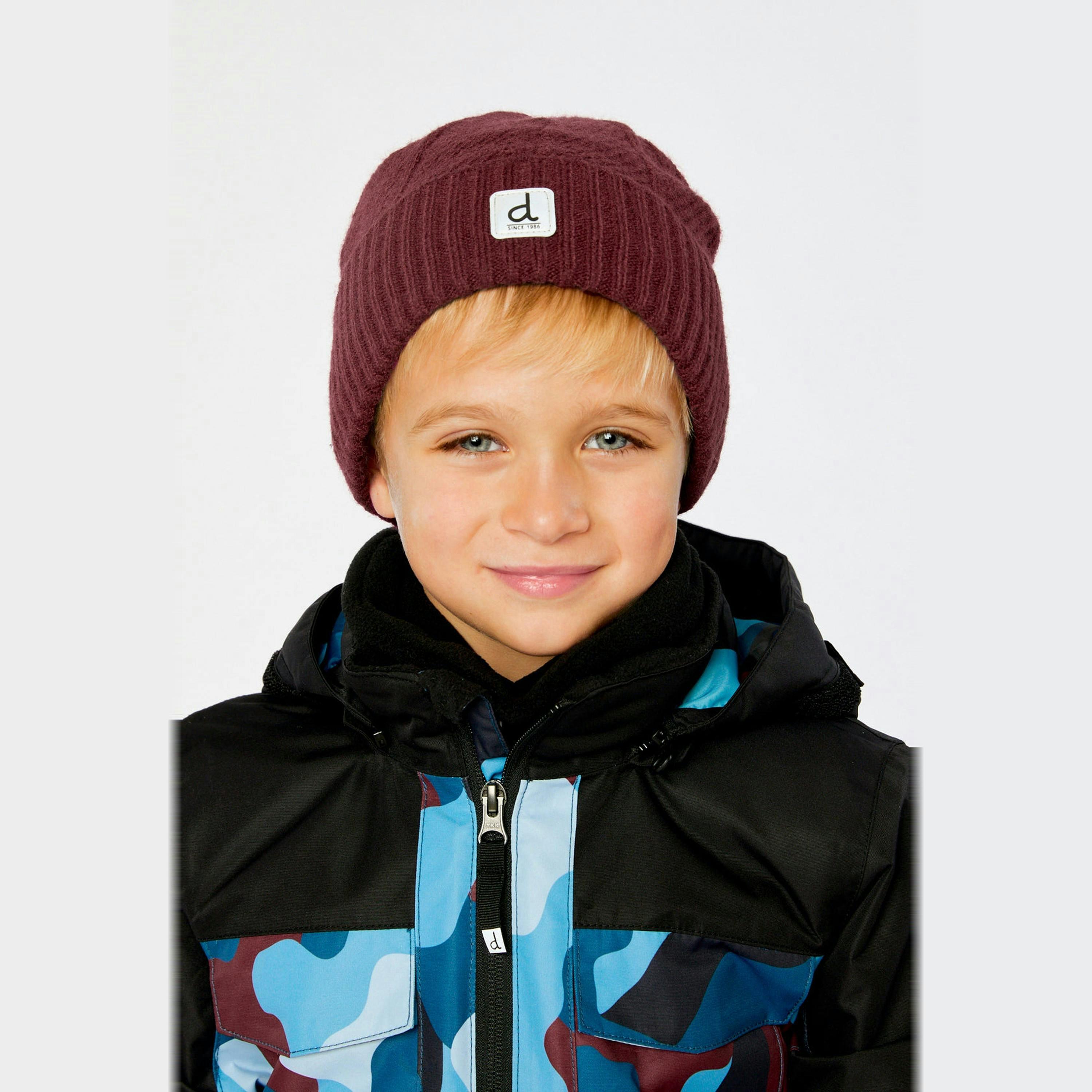 Winter Knit Hat Burgundy , view 2 of 3